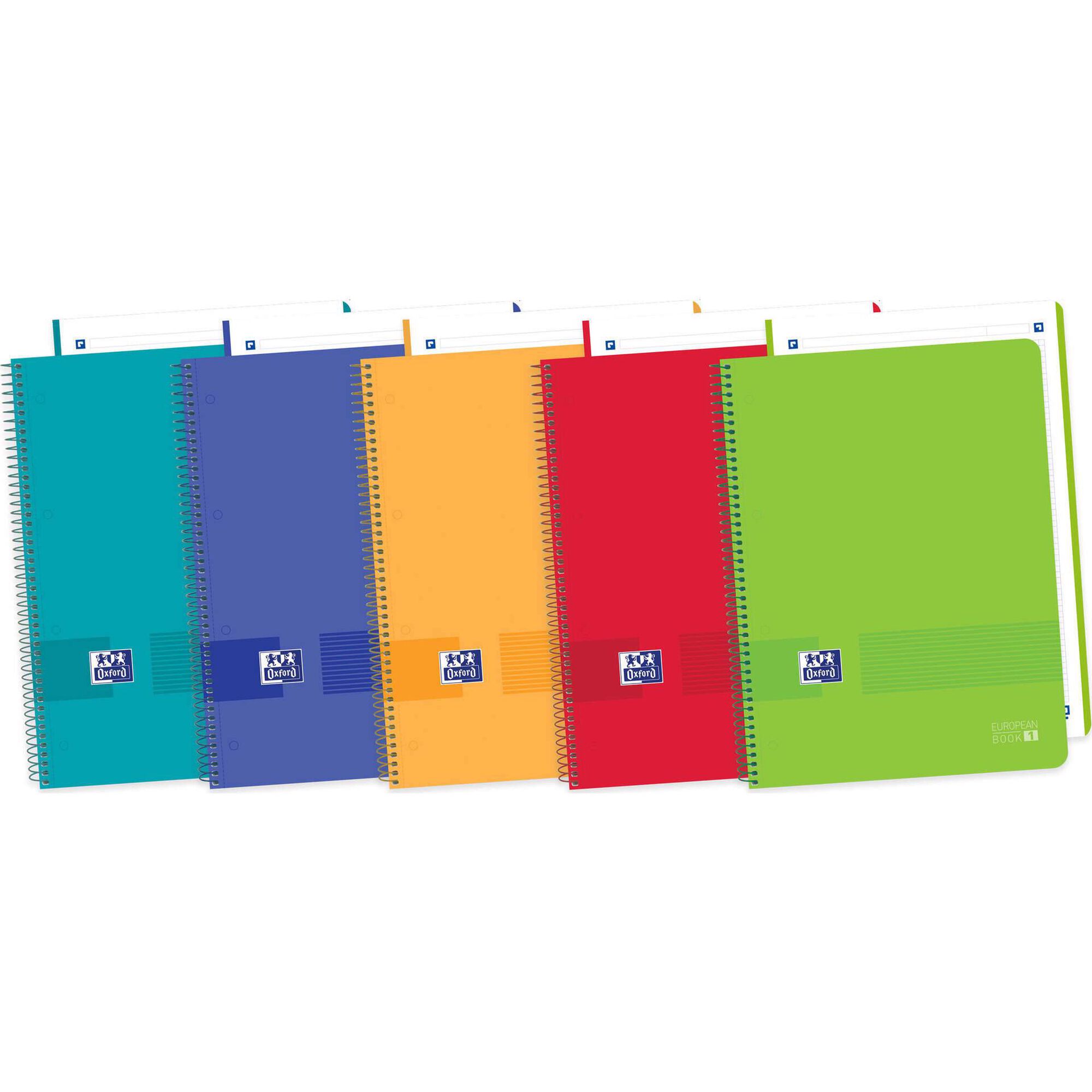 Caderno Espiral Europeanbook 1 Live&Go A4 Pautado (várias cores) Caderno Espiral Europeanbook 1 Live&Go A4 Pautado (várias cores)