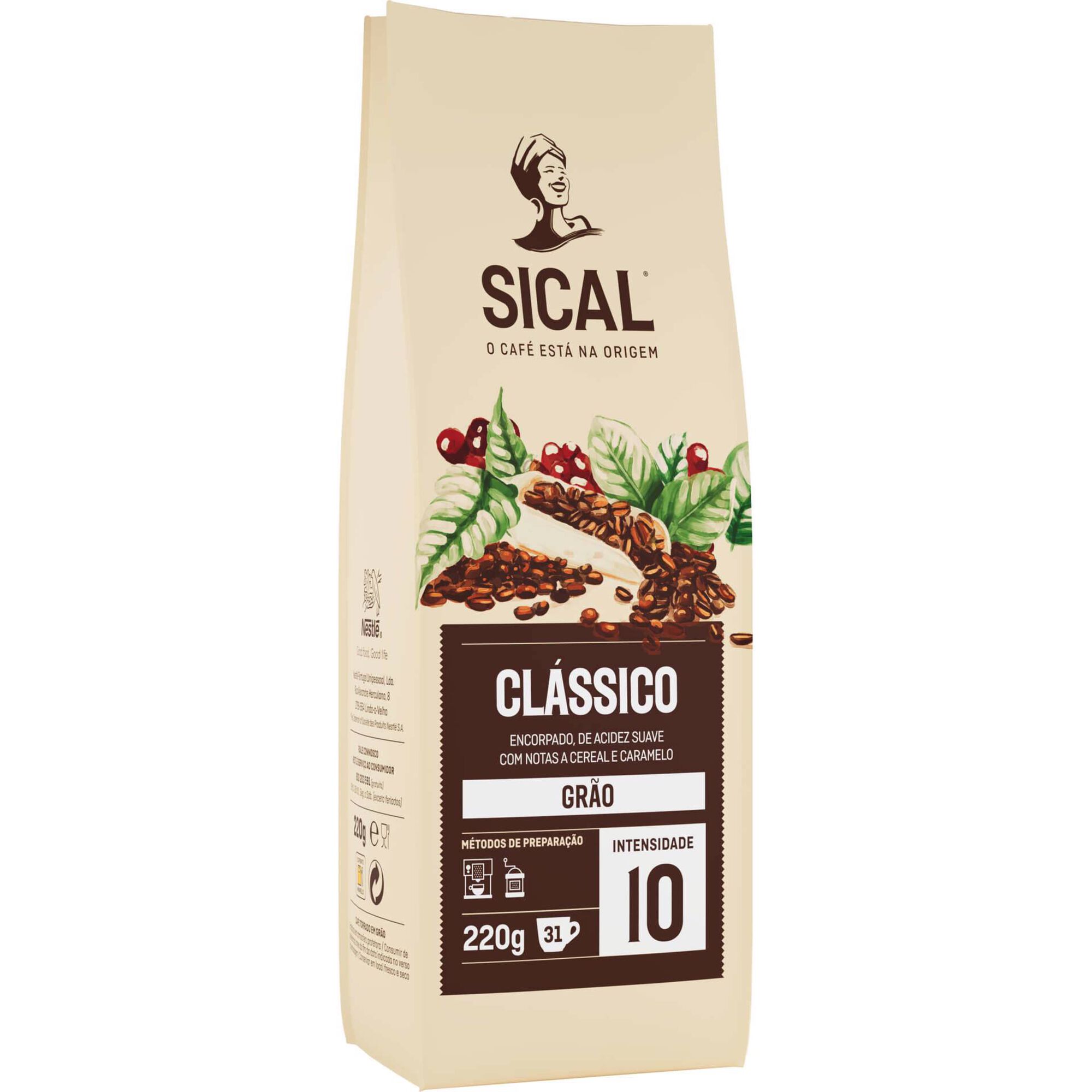 Caf&eacute; em Gr&atilde;o Torrado Cl&aacute;ssico Int 10 Sical