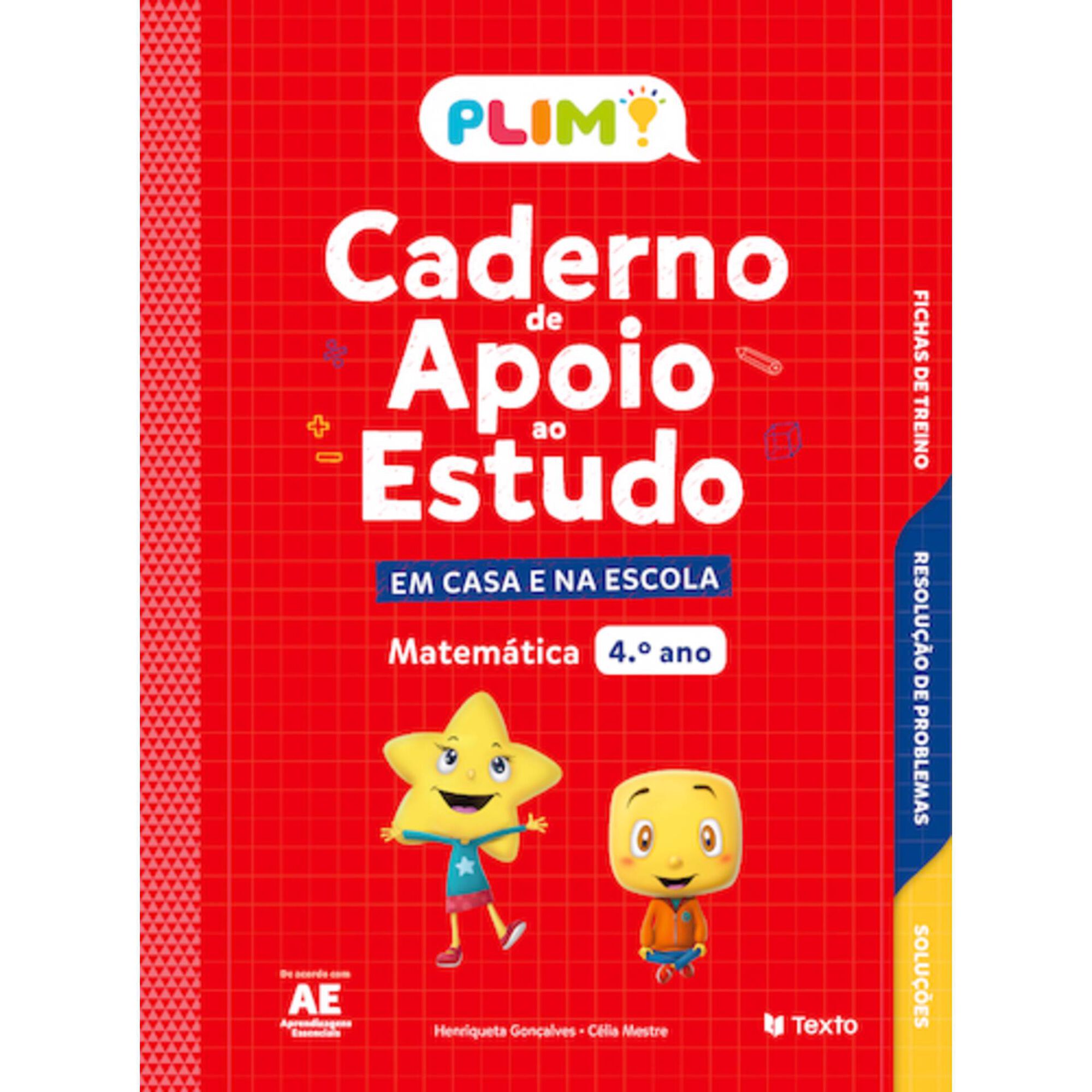 Plim! Caderno de Apoio ao Estudo Matem&aacute;tica - 4&ordm; Ano de Texto Editora