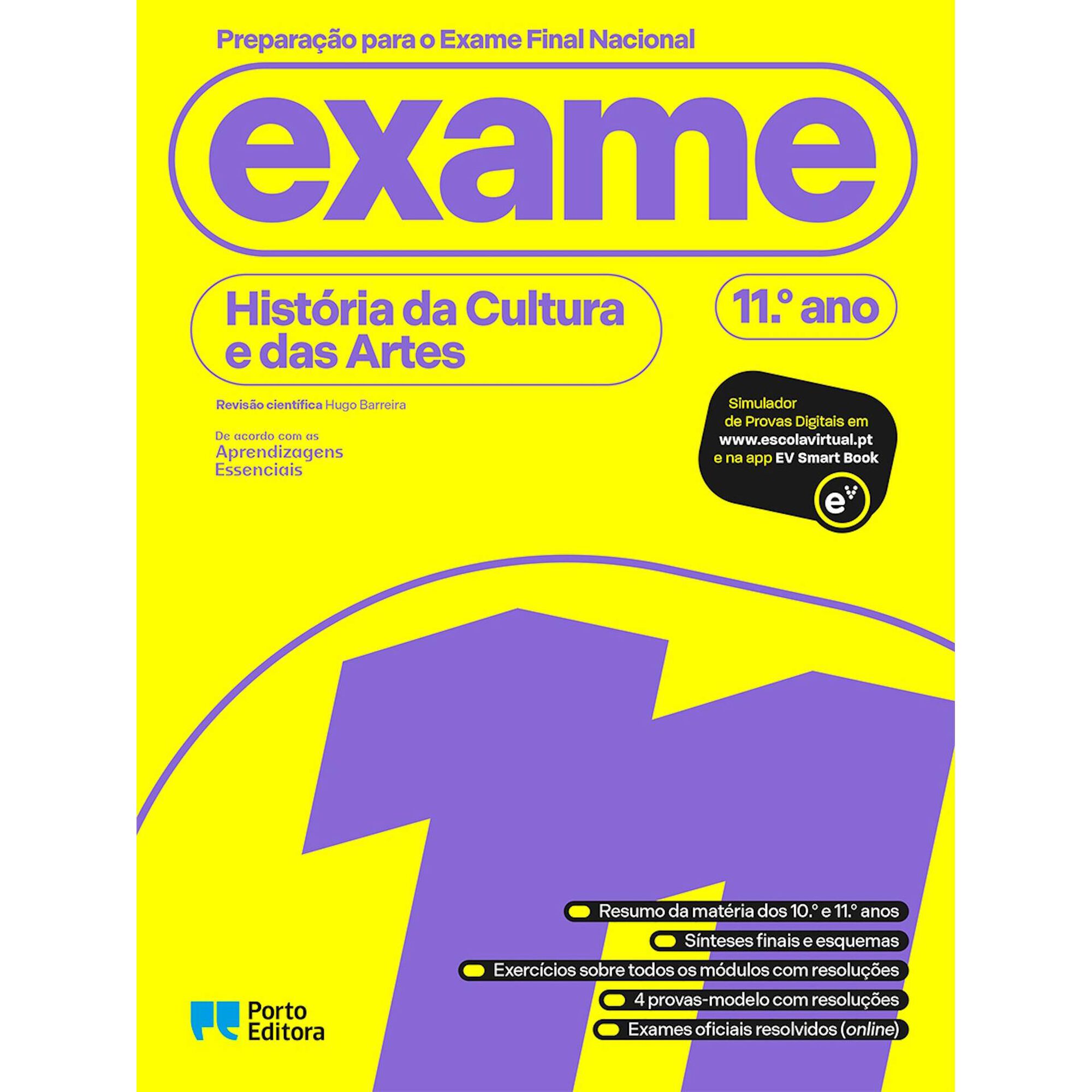 Prepara&ccedil;&atilde;o para o Exame Final Nacional - Hist&oacute;ria da Cultura e das Artes - 11.&ordm; Ano