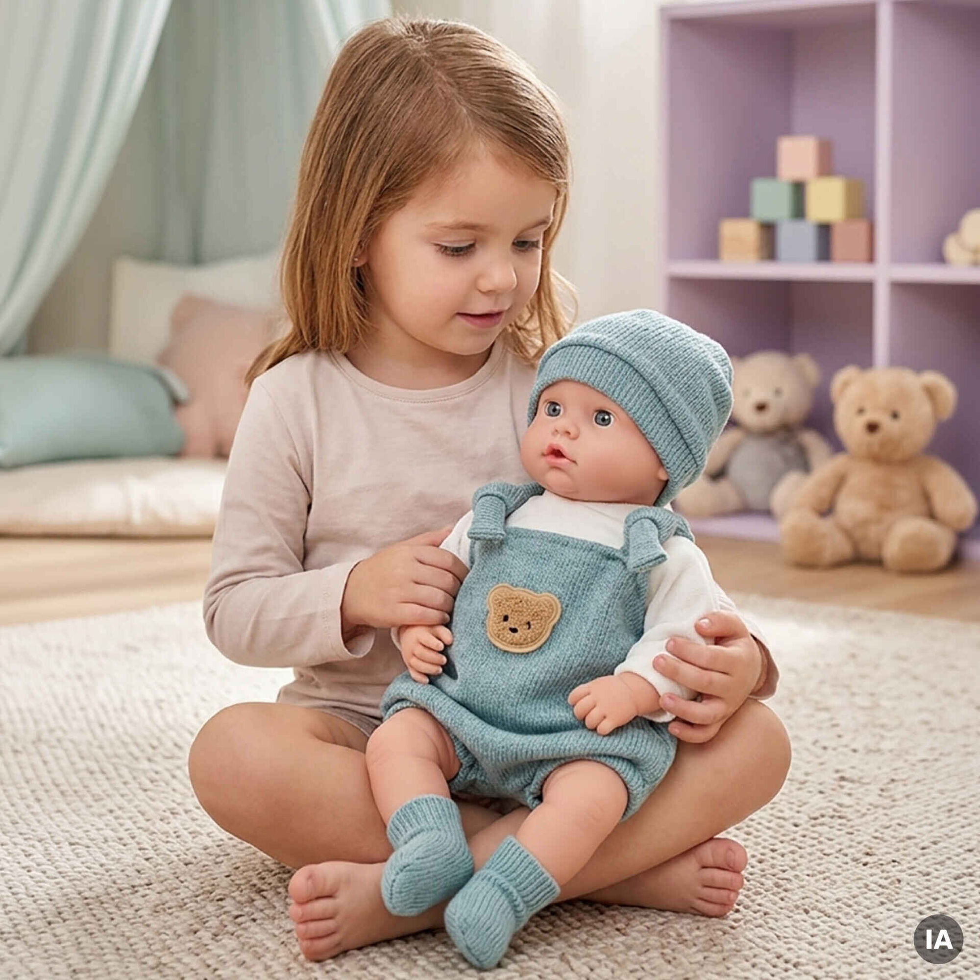 Zoko Titucho - Beb&eacute; Reborn 50cm com Acess&oacute;rios Azuis