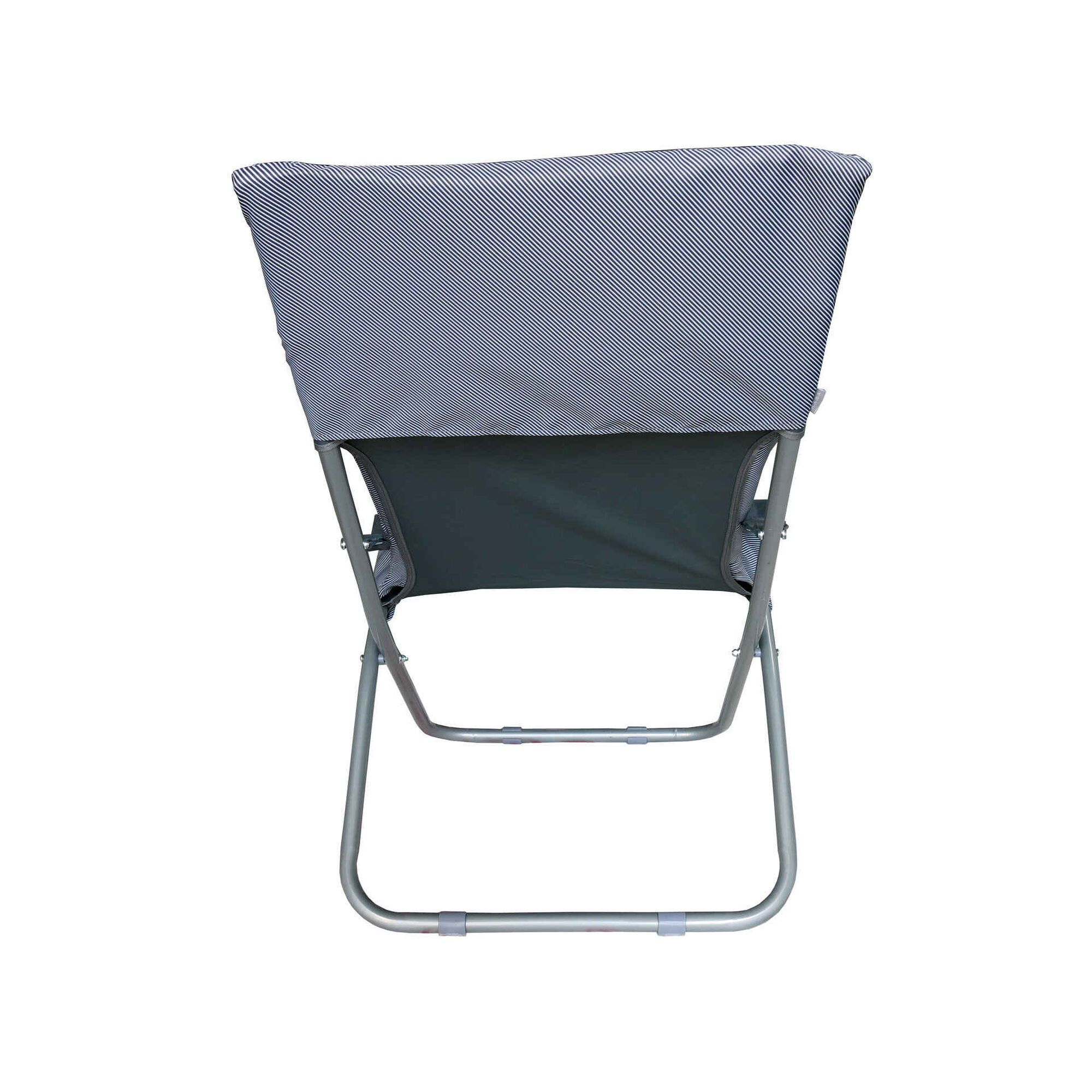 Cadeira Acolchoada Cinza Habana Kasa