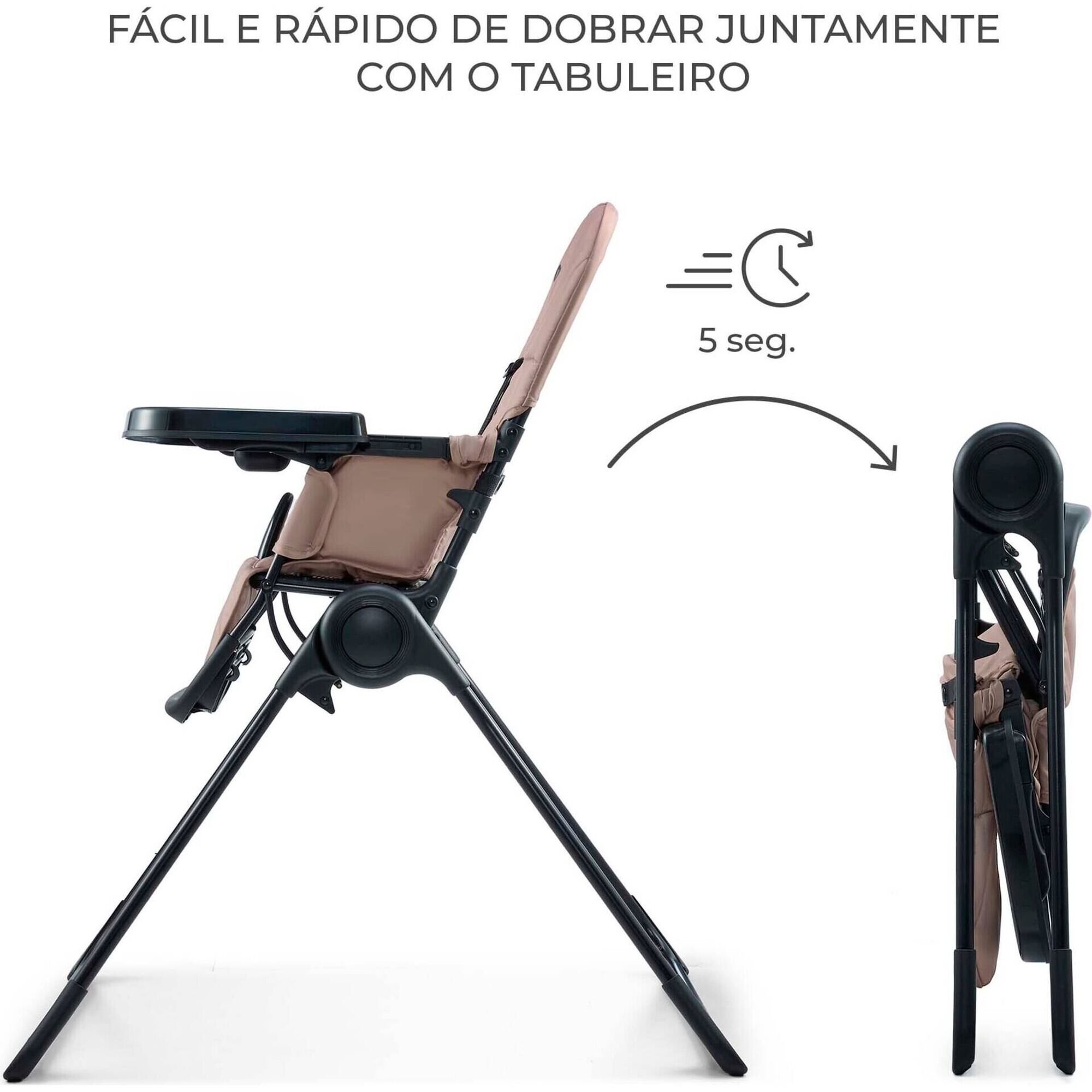 Cadeira de Refei&ccedil;&atilde;o Bege Binci Kinderkraft