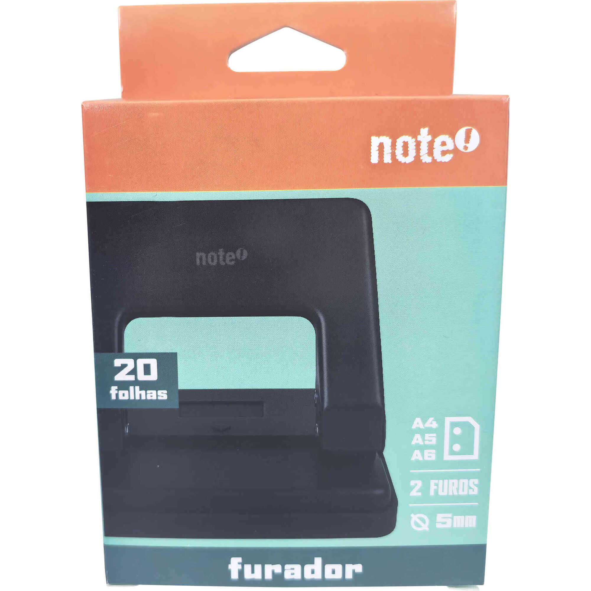 Furador para 2 Furos 20 Folhas Note!