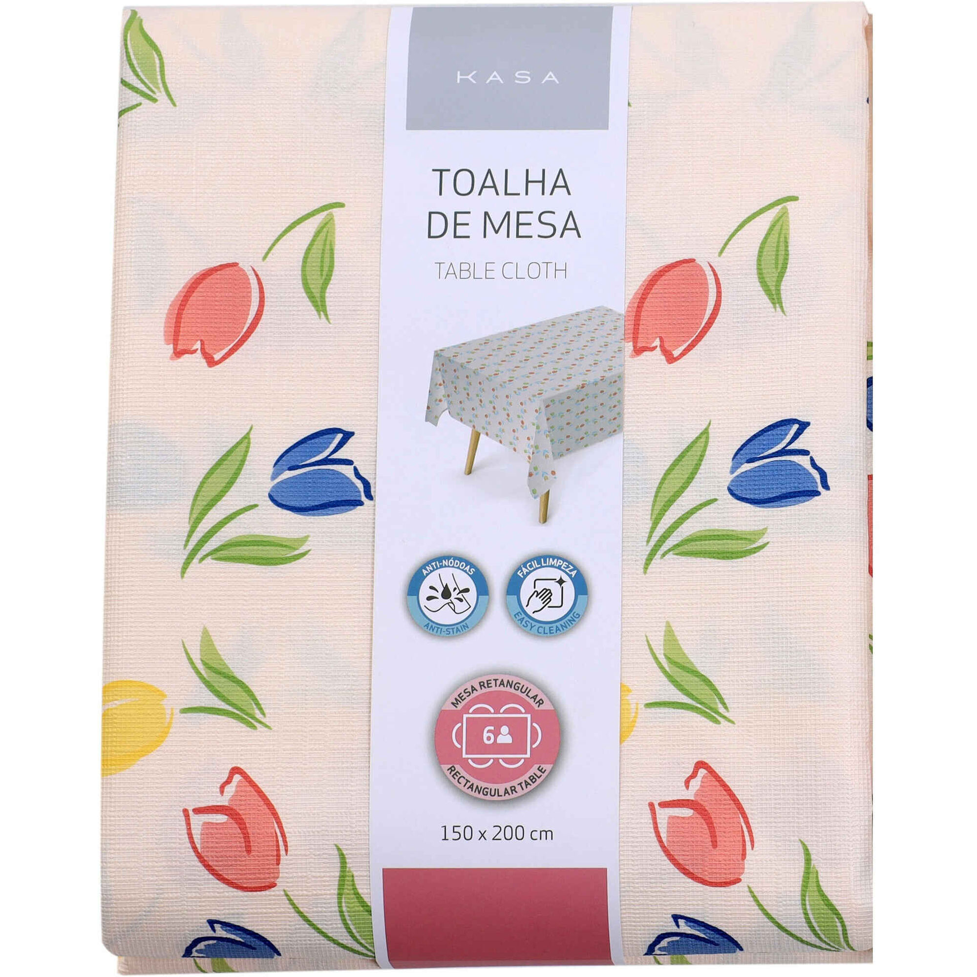 Toalha Mesa PVC Peva Tulipas Kasa