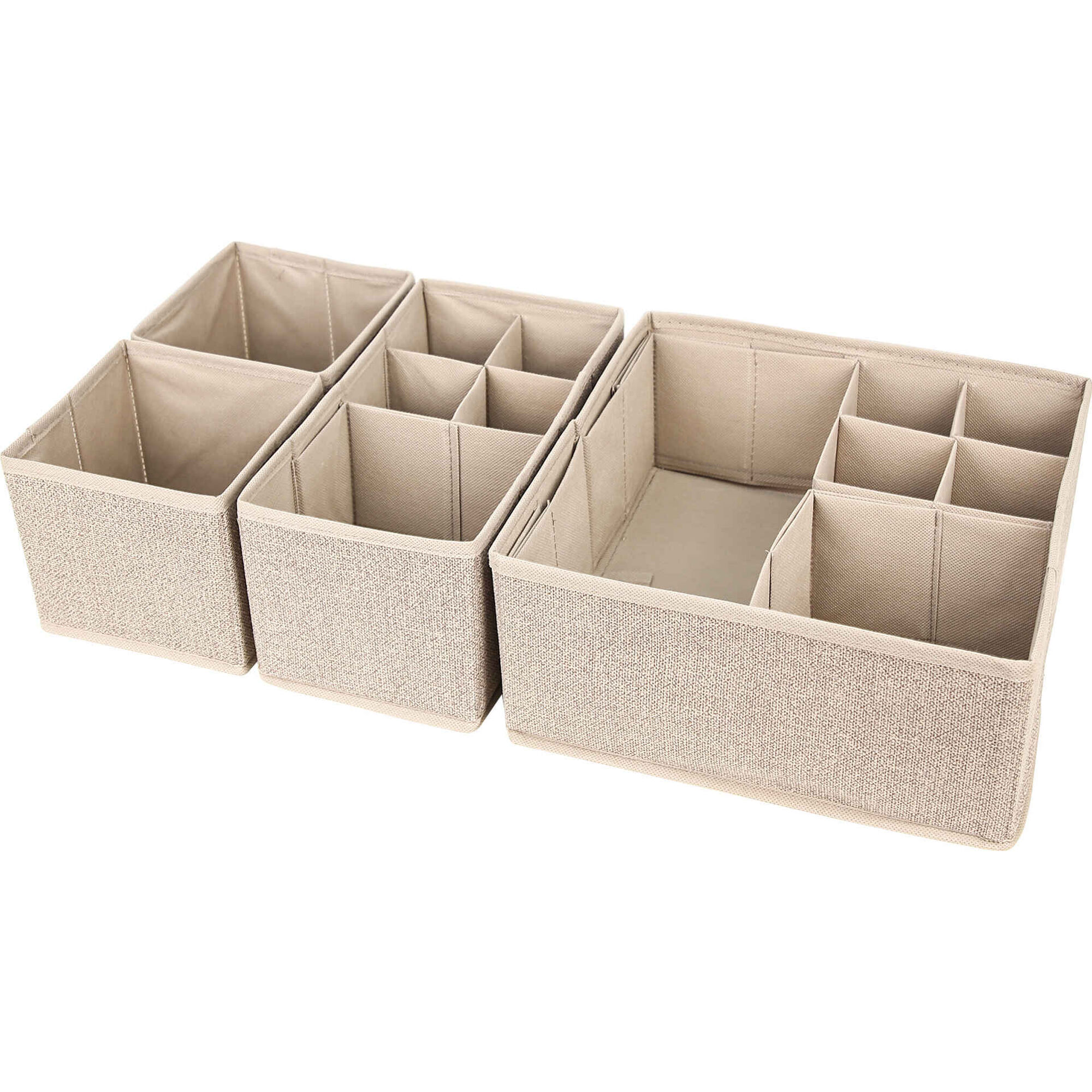 Conjunto 4 Organizadores Gaveta Bege