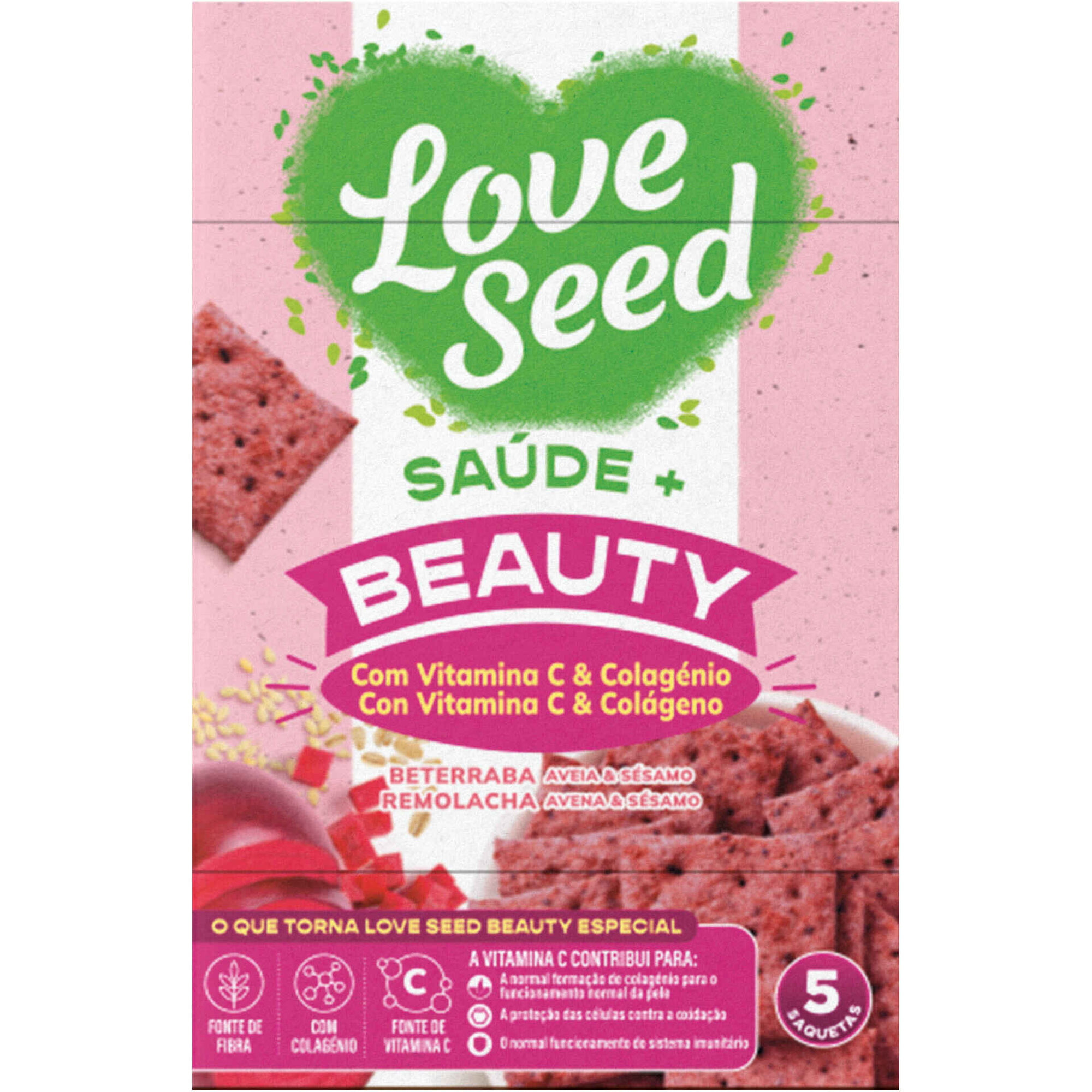Bolachas Crackers Beterraba Beauty Love Seed
