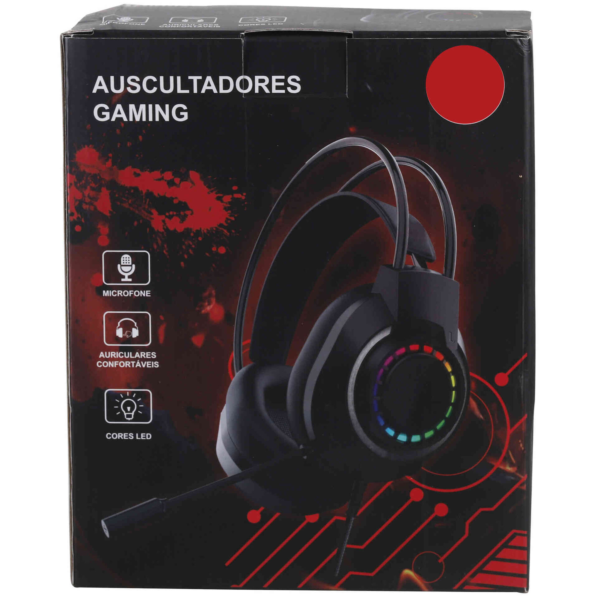 Auscultadores com Microfone Gaming Bazar&atilde;o