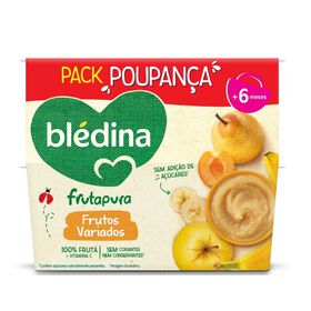 Pack Puré de Fruta Frutos Variados +6M