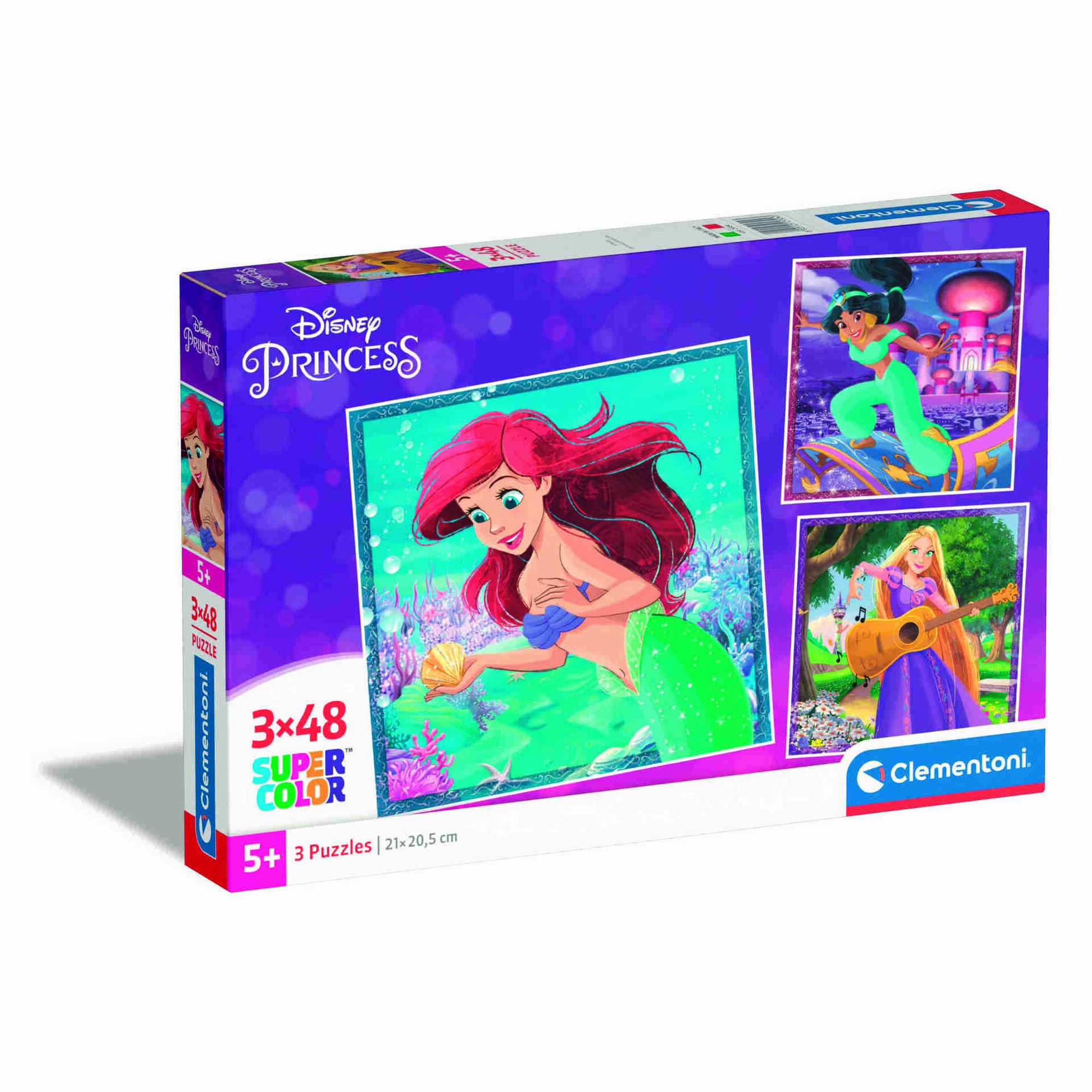 Clementoni - Puzzle Disney Princess 3X48 Pe&ccedil;as