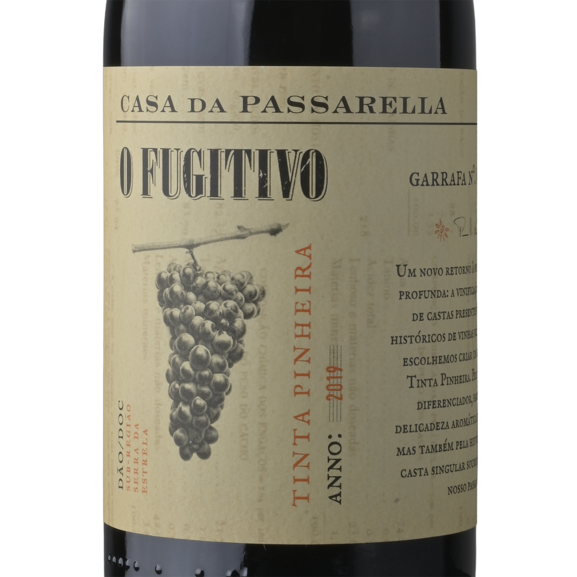 Casa da Passarella O Fugitivo Tinta Pinheira D&atilde;o Vinho Tinto