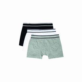 Conjunto 3 Boxers Preto, Cinza e Branco S Homem Conjunto 3 Boxers Preto, Cinza e Branco S Homem