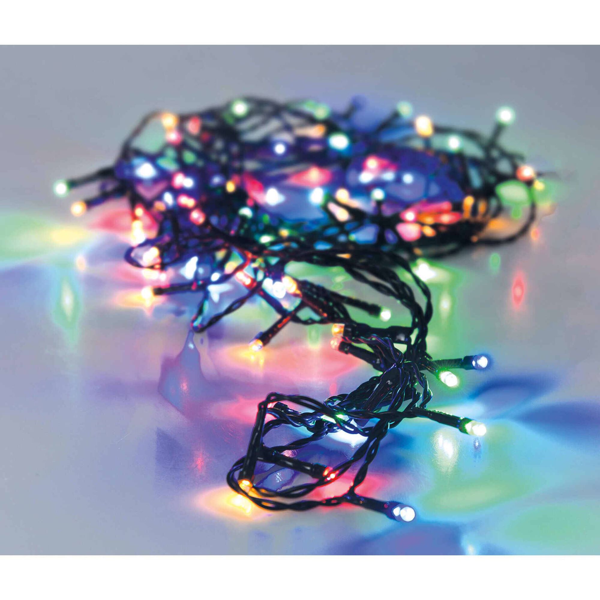 Conjunto 48 Luzes Led Coloridas 8 Fun&ccedil;&otilde;es