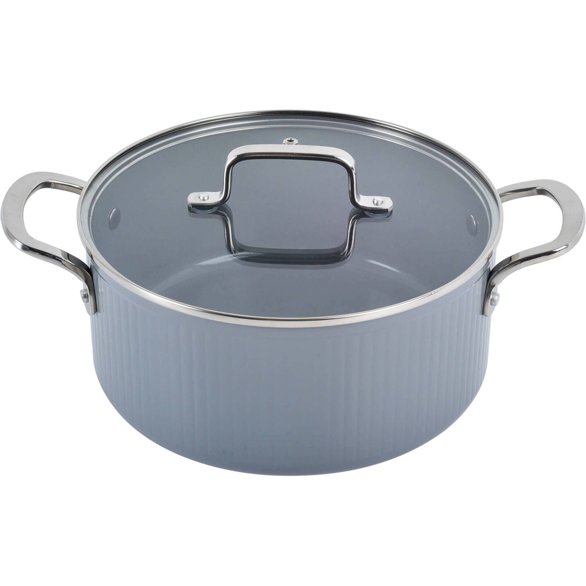 Ca&ccedil;arola 24cm Ceramic Colors Cinza Kasa