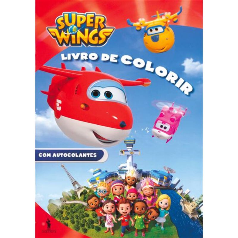 Super Wings - Livro de Colorir com Autocolantes de Vários Autores