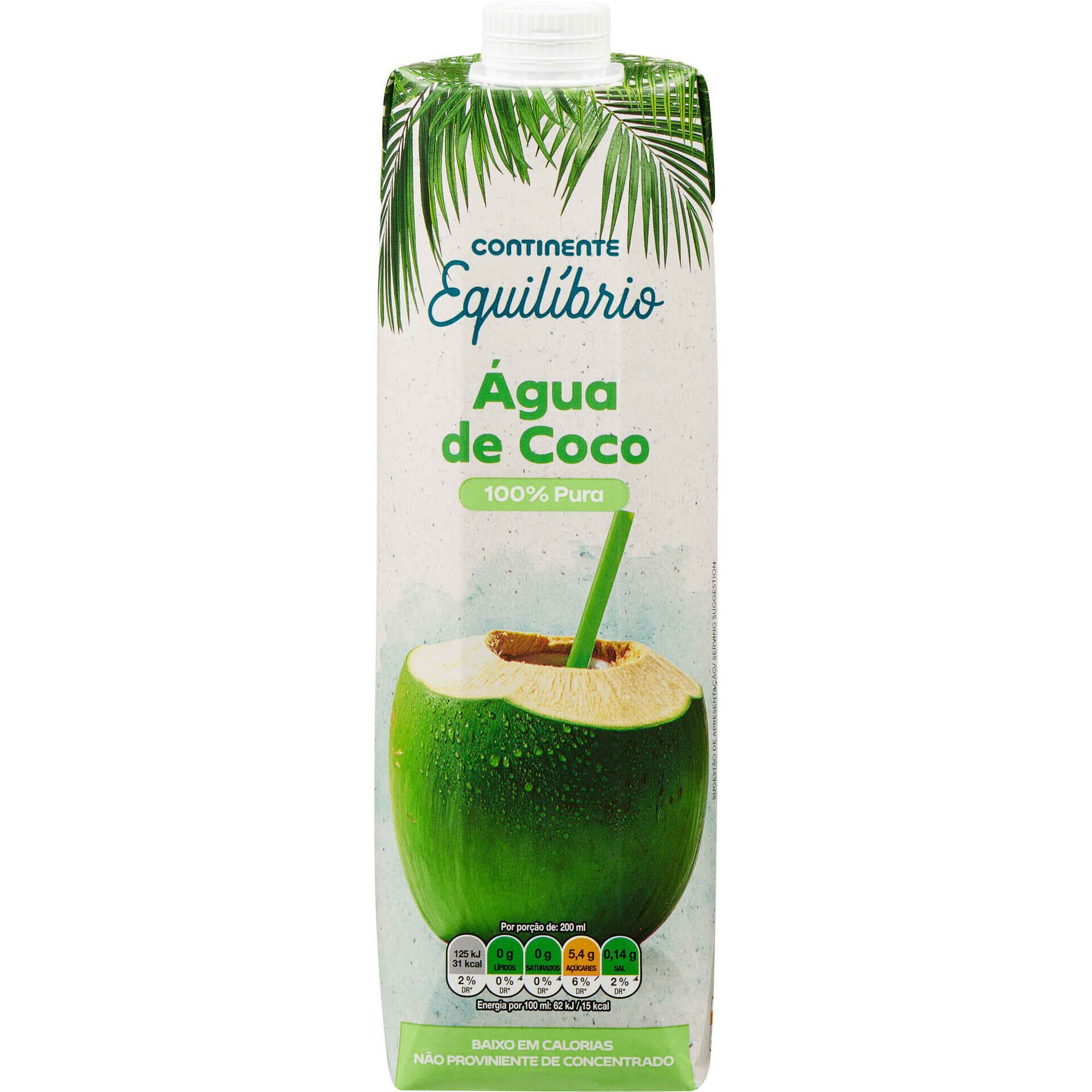 &Aacute;gua de Coco Continente Equil&iacute;brio