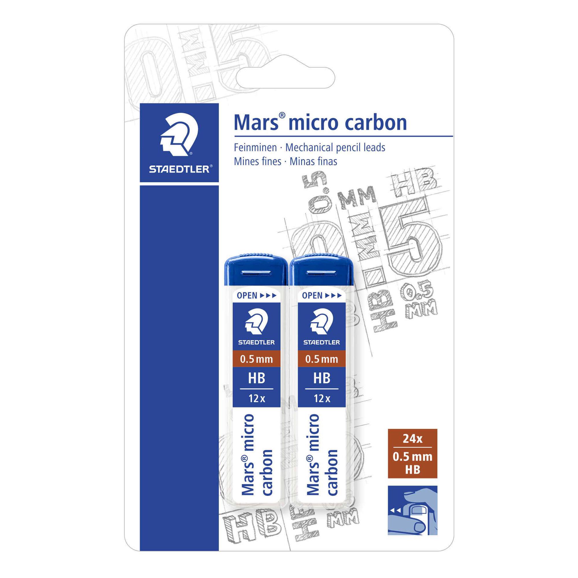 Tubo 12 Minas Mars Micro 0,5mm Tubo 12 Minas Mars Micro 0,5mm