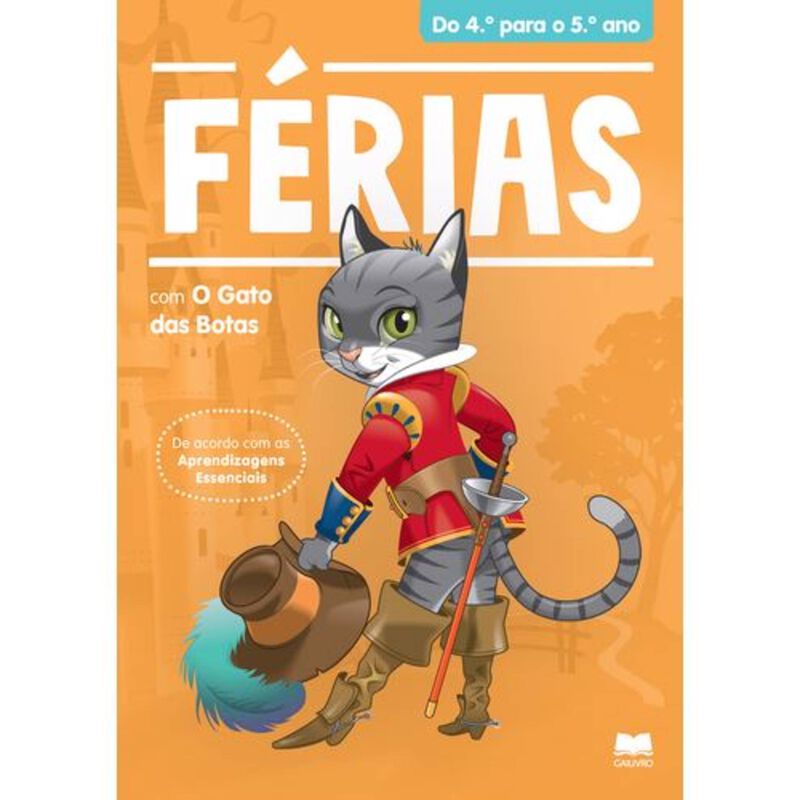 Férias com o Gato das Botas - Do 4.º para o 5.º Ano de Carlos Letra