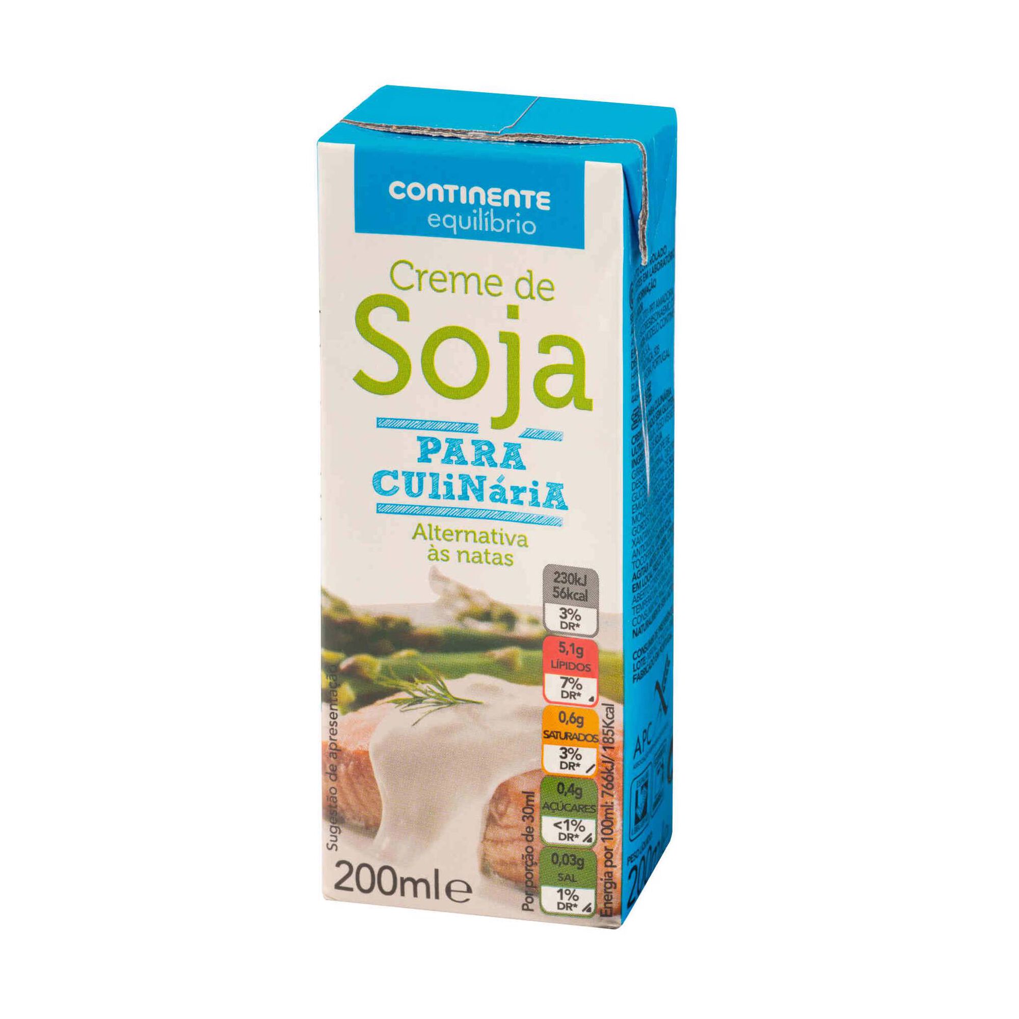 Creme Vegetal de Soja para Culinária Creme Vegetal de Soja para Culinária