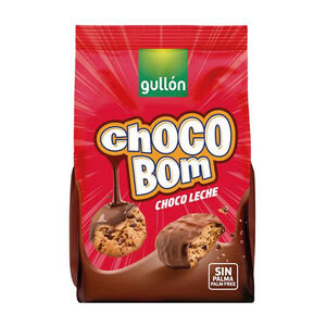 Bolachas Cookies com Cobertura Chocolate de Leite Choco Bom Gullón
