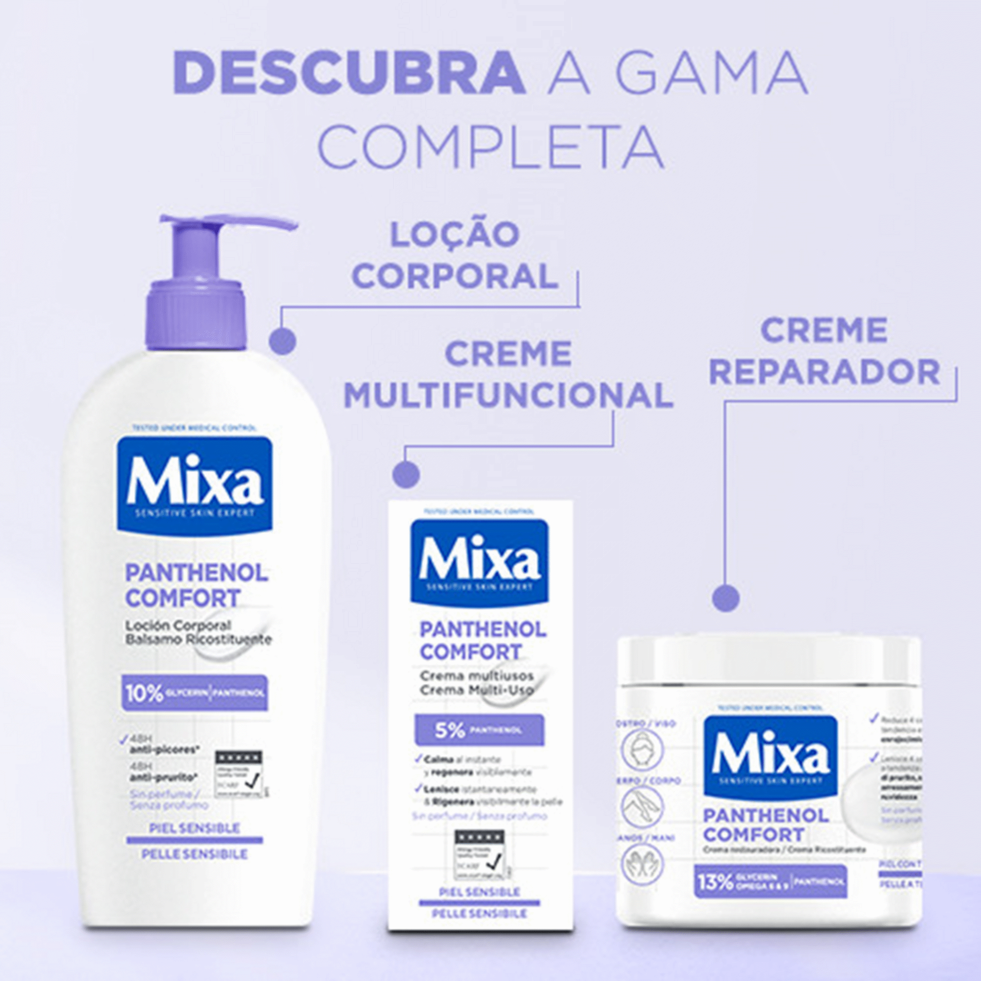Lo&ccedil;&atilde;o Corpo Panthenol Comfort