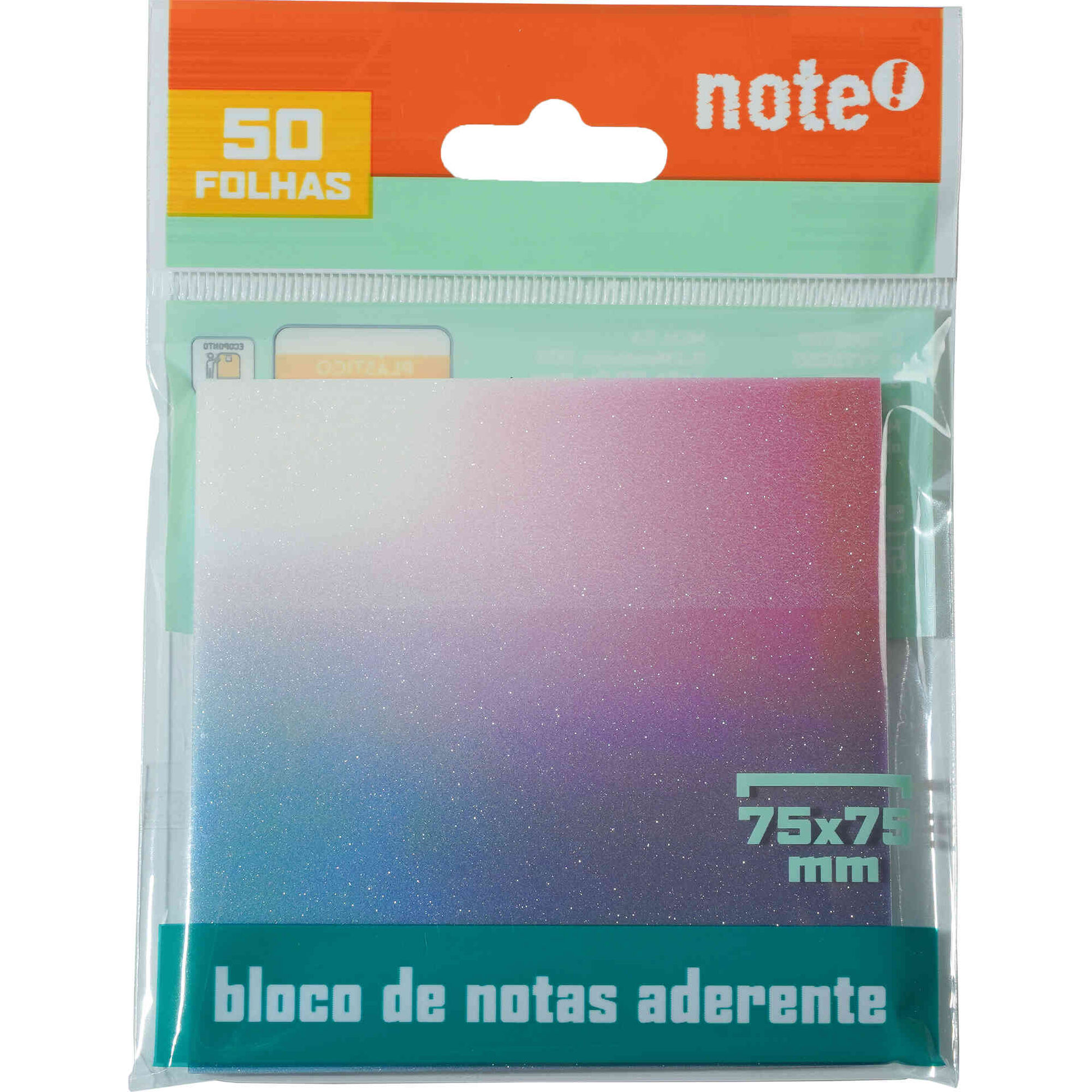 Bloco de Notas Aderente 50 Folhas Glitter Note!