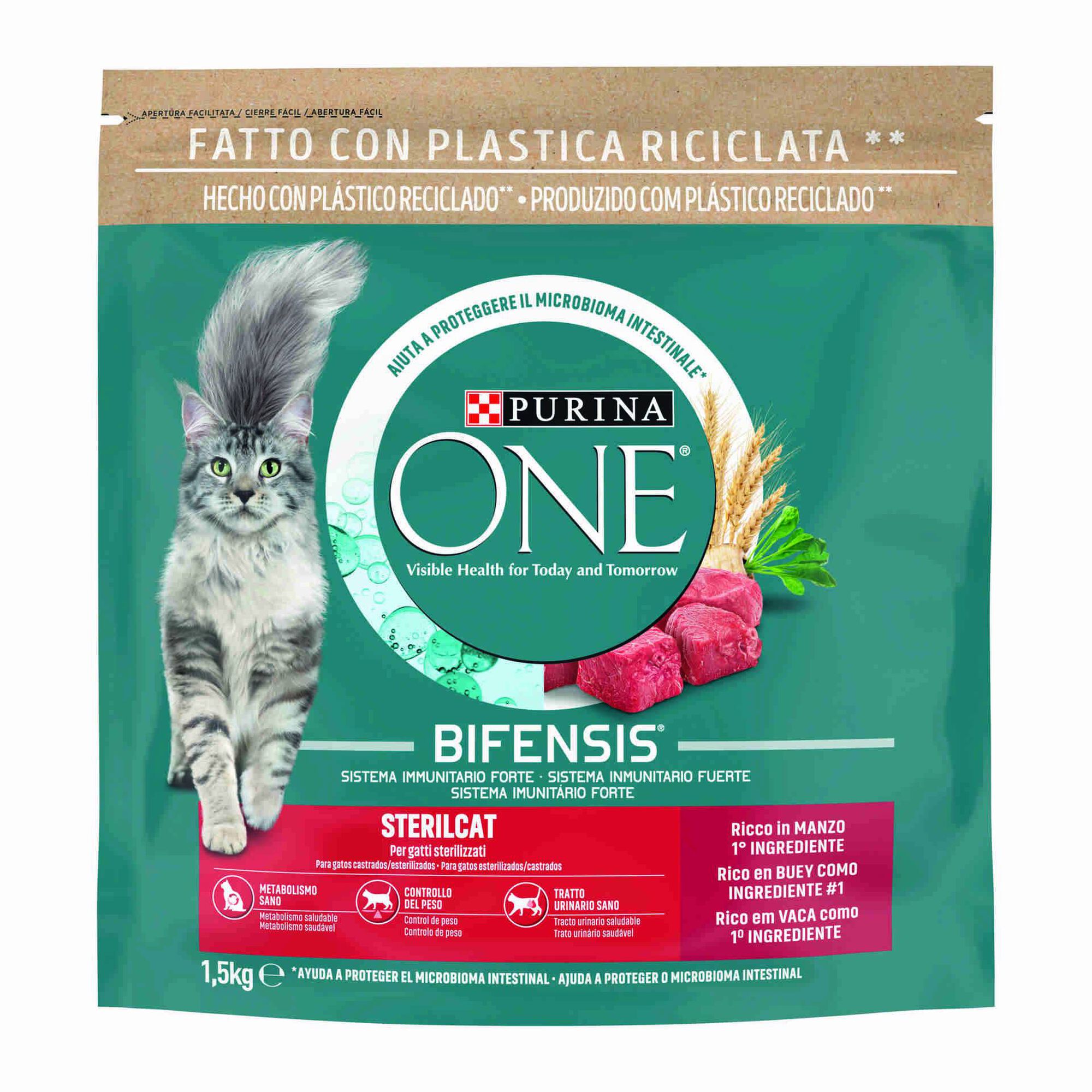 Ra&ccedil;&atilde;o para Gato Adulto Esterilizado Vaca Purina One