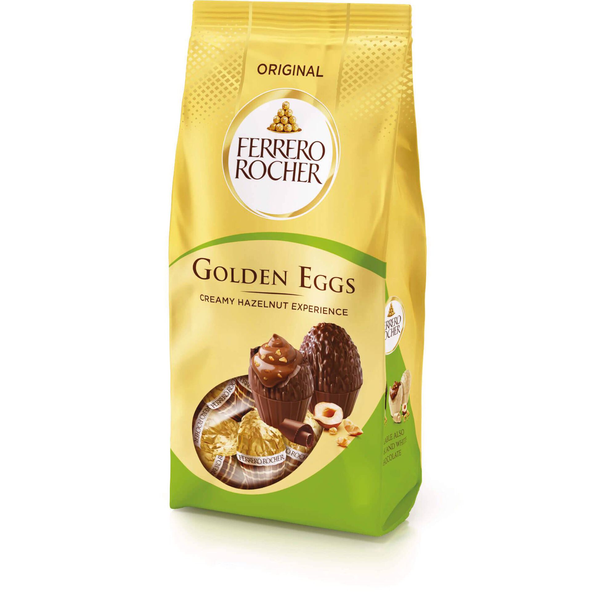 Ovinhos de Chocolate com Recheio de Creme e Avelã Golden