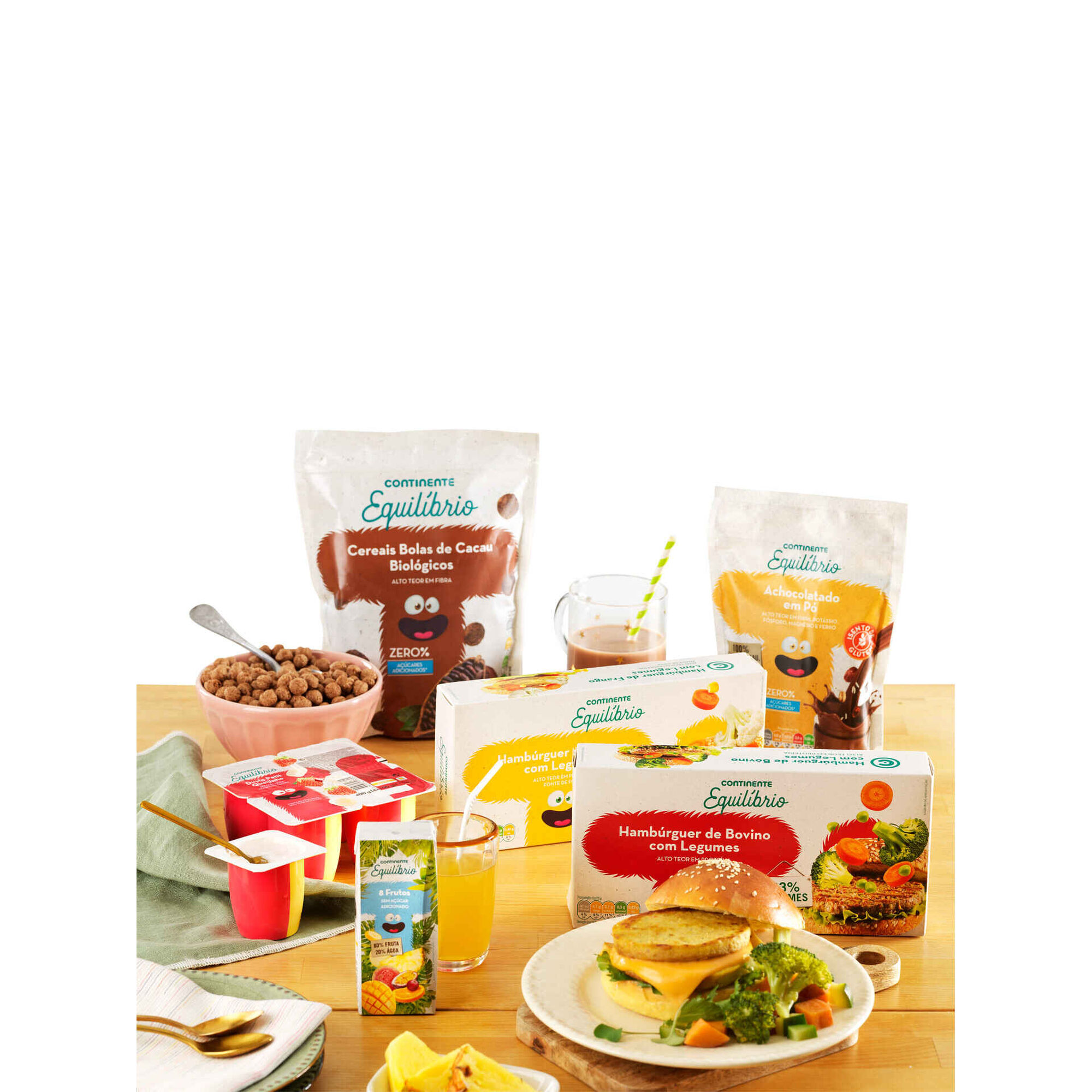 Hamb&uacute;rguer de Bovino com Legumes Continente Equil&iacute;brio