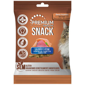 Snack para Gato Salm&atilde;o e Atum happyOne Premium