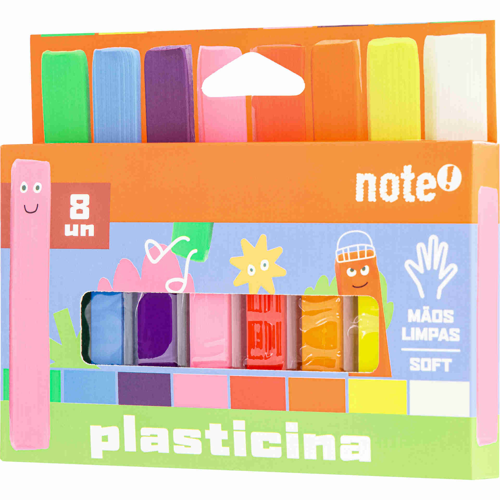 Conjunto 8 Barras de Plasticina Note!