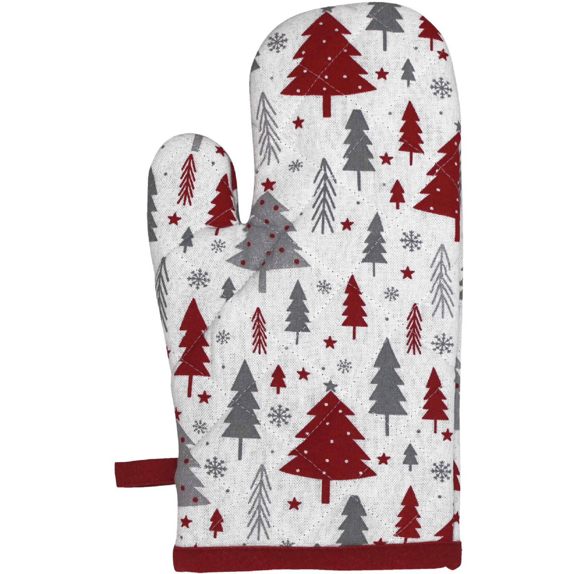Conjunto Luva, Pega e Pano de Cozinha Natal