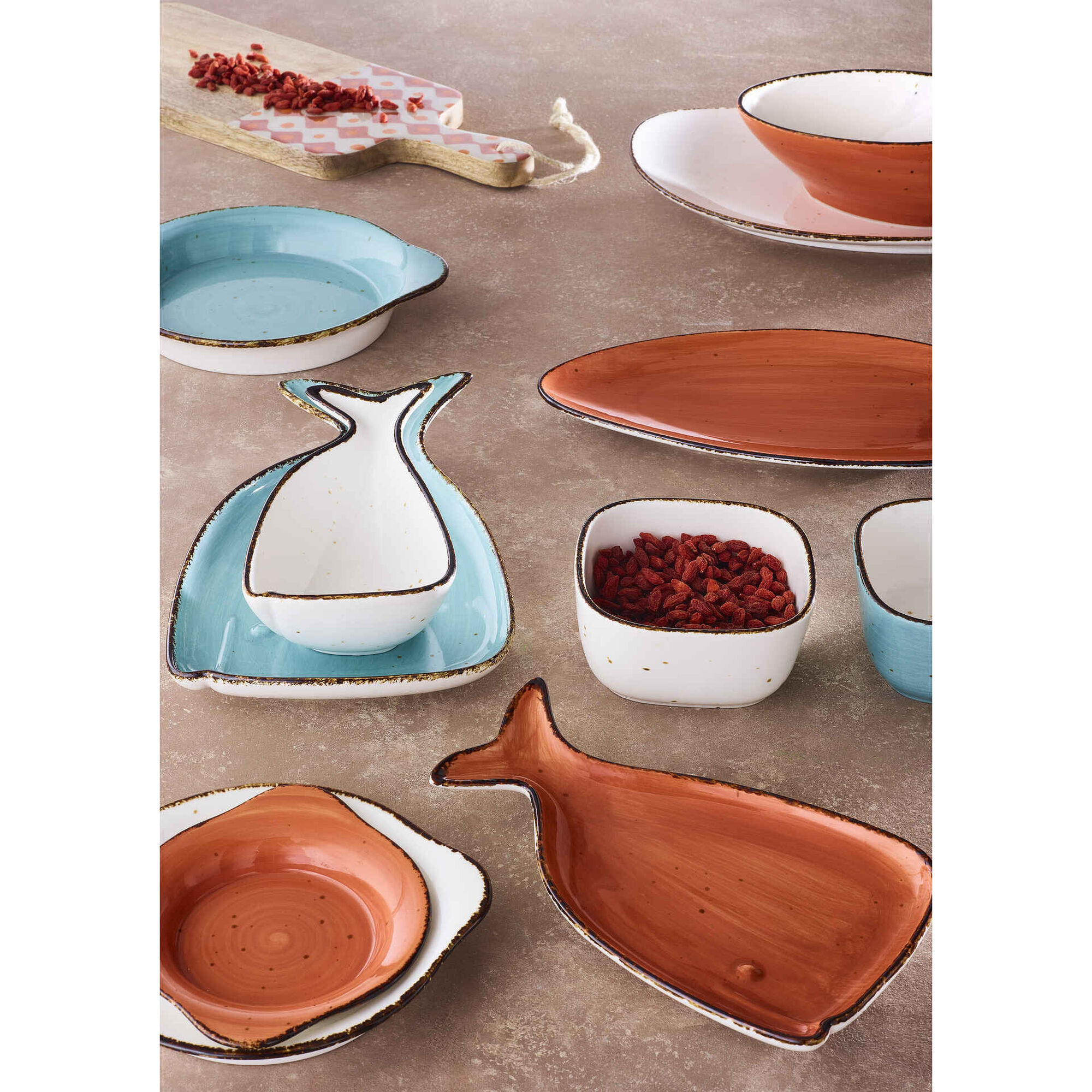 Ta&ccedil;a Oval Laranja