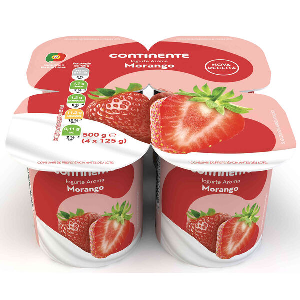 Iogurte Aroma Morango Continente