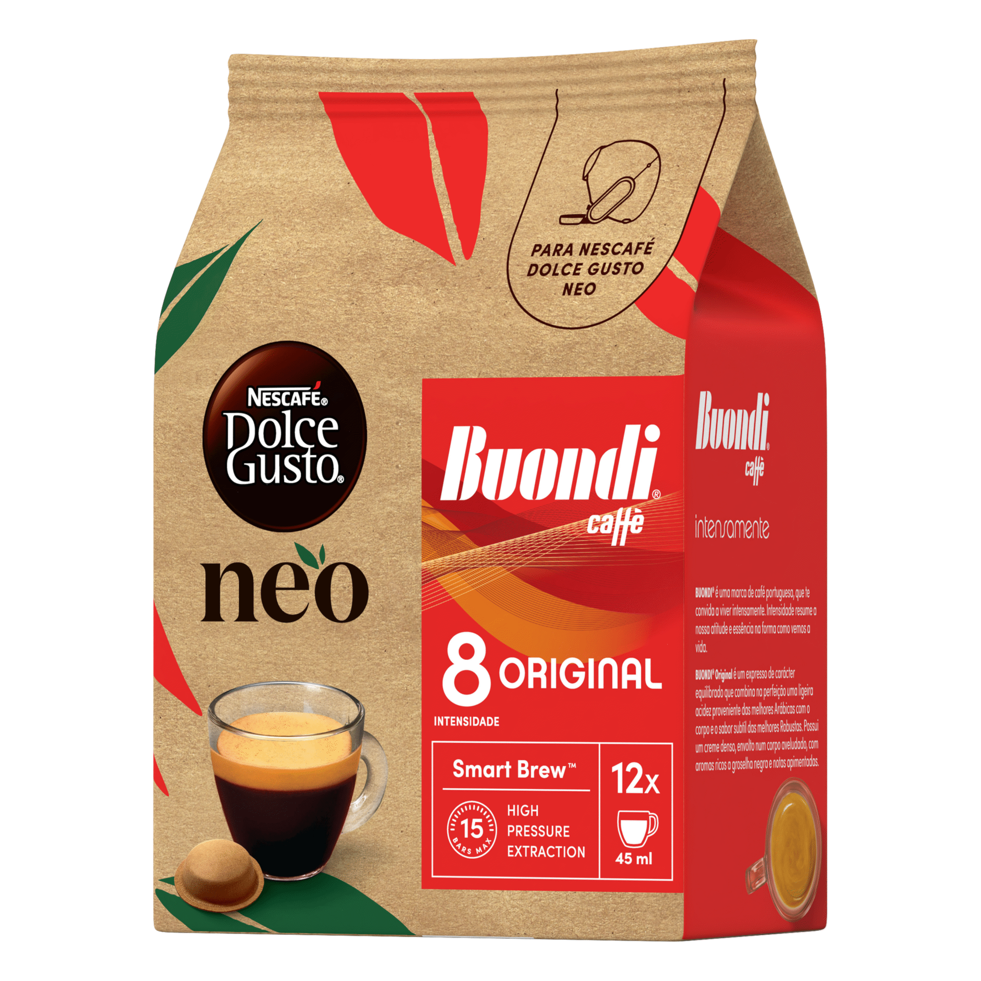 C&aacute;psulas de Caf&eacute; Buondi Int 9 Nescaf&eacute; Dolce Gusto Neo