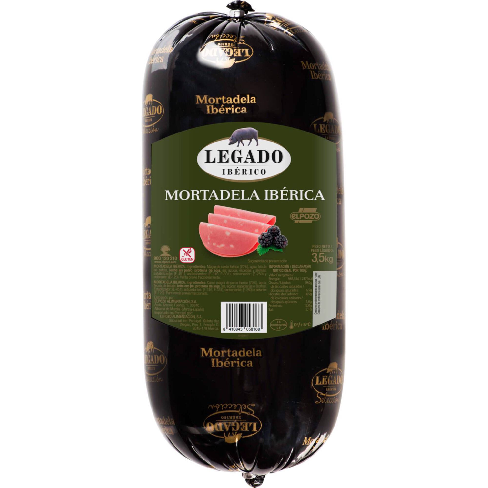 Mortadela de Porco Ibérica Fatiada no Balcão Mortadela de Porco Ibérica Fatiada no Balcão