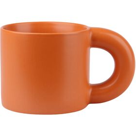 Caneca com Asa Grossa 330ml Laranja Casa em Flor Kasa