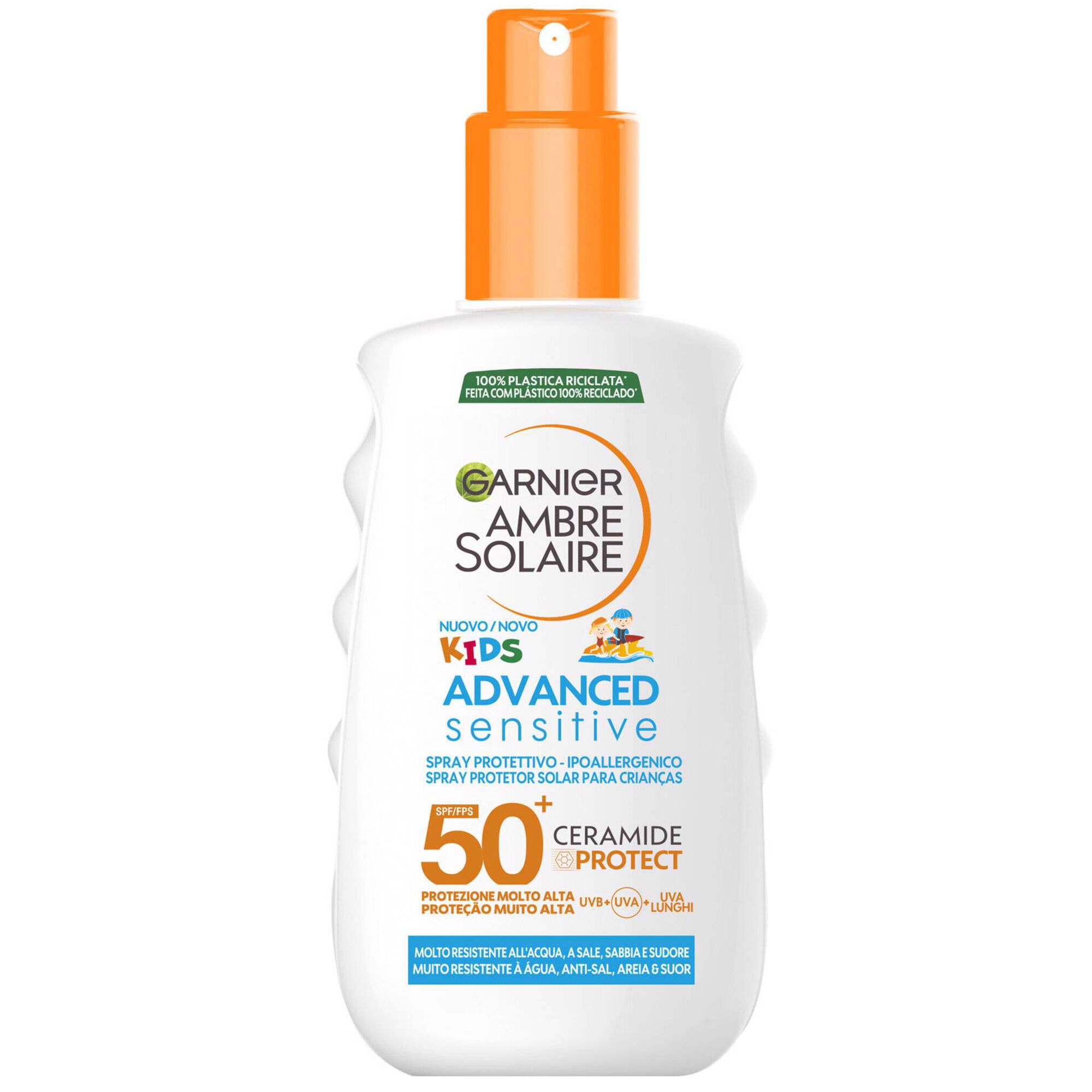 Protetor Solar Spray Ambre Solaire Sensitive Advanced Kids FPS 50+