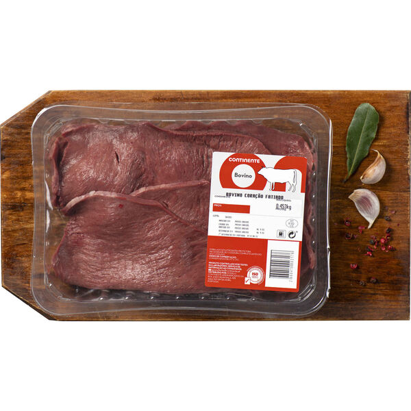 Bife do Coração de Bovino Continente