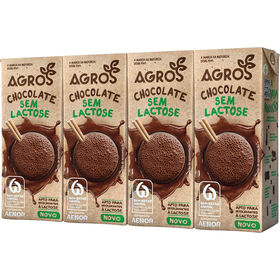 Leite Achocolatado sem Lactose Agros