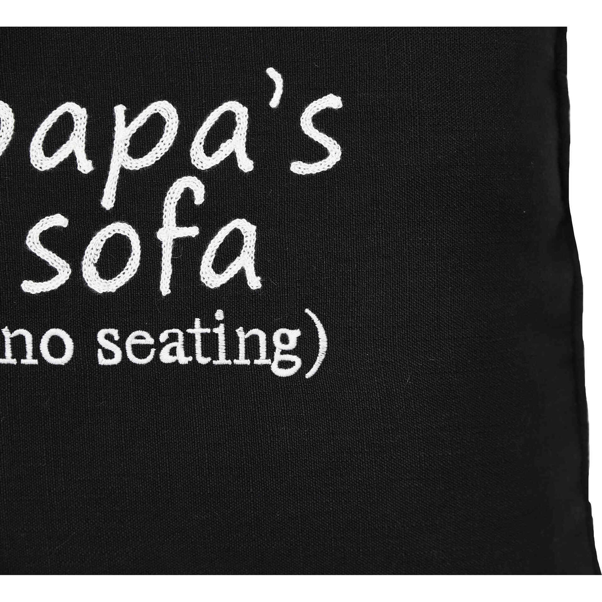 Almofada 45x45cm Preta Papa's Sofa Kasa
