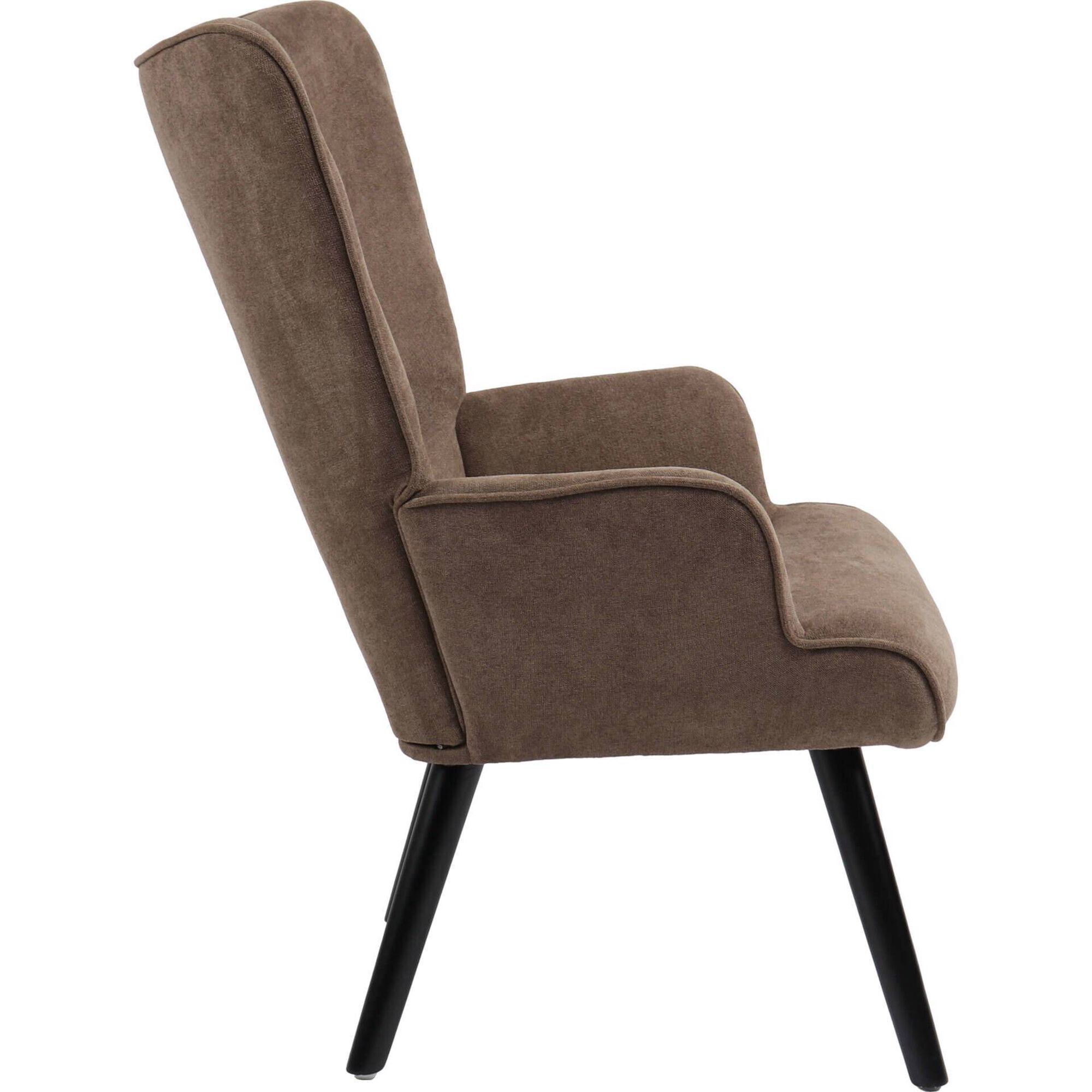 Poltrona Úrsula 74x66x96cm Castanho