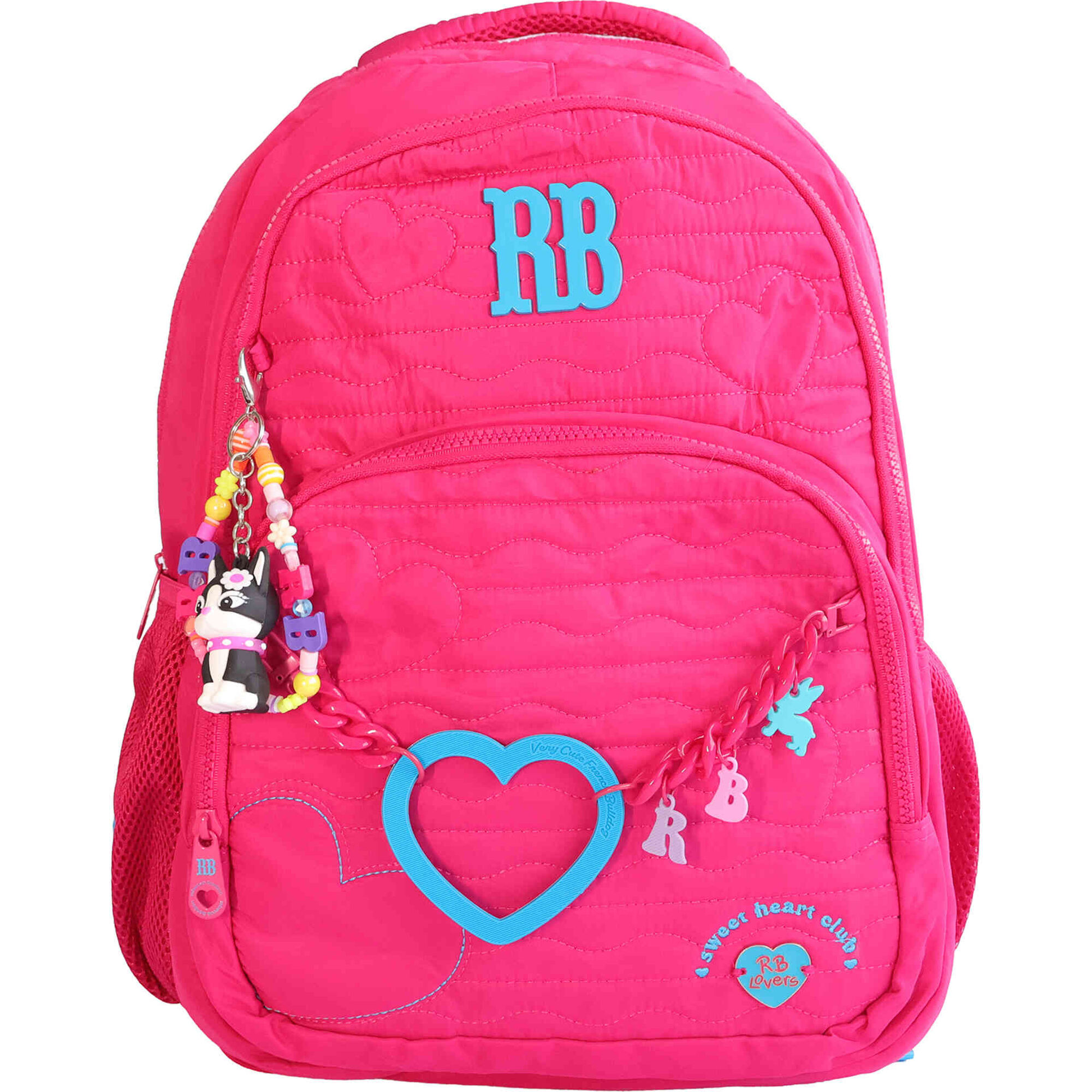 Mochila Rosa Cora&ccedil;&otilde;es Rebecca Bonbon