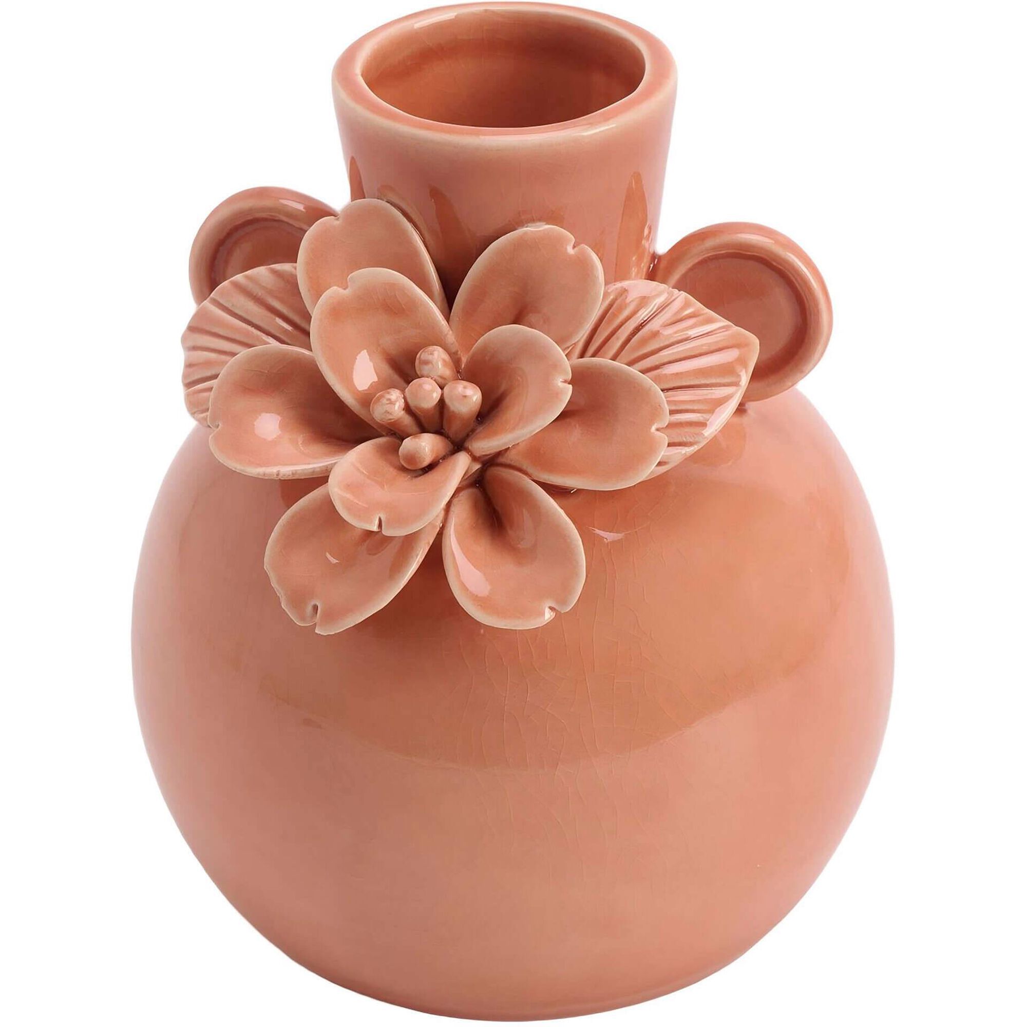 Jarra com Flores Rosa