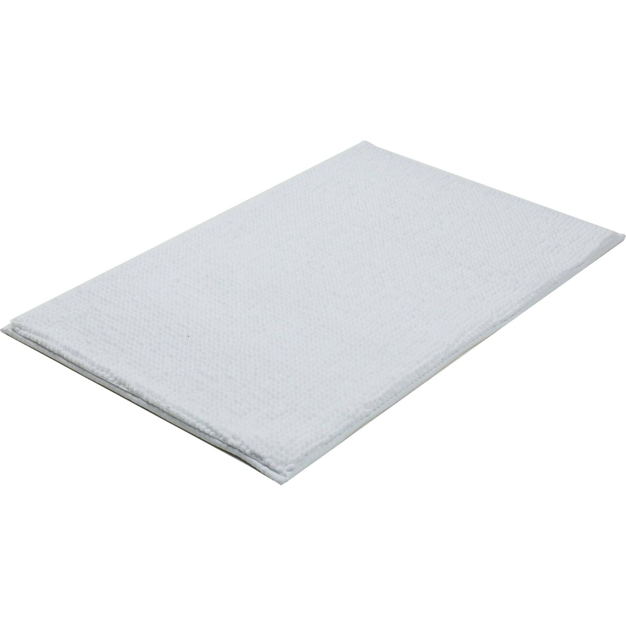 Tapete de Banho Microfibra 80x50cm Branco