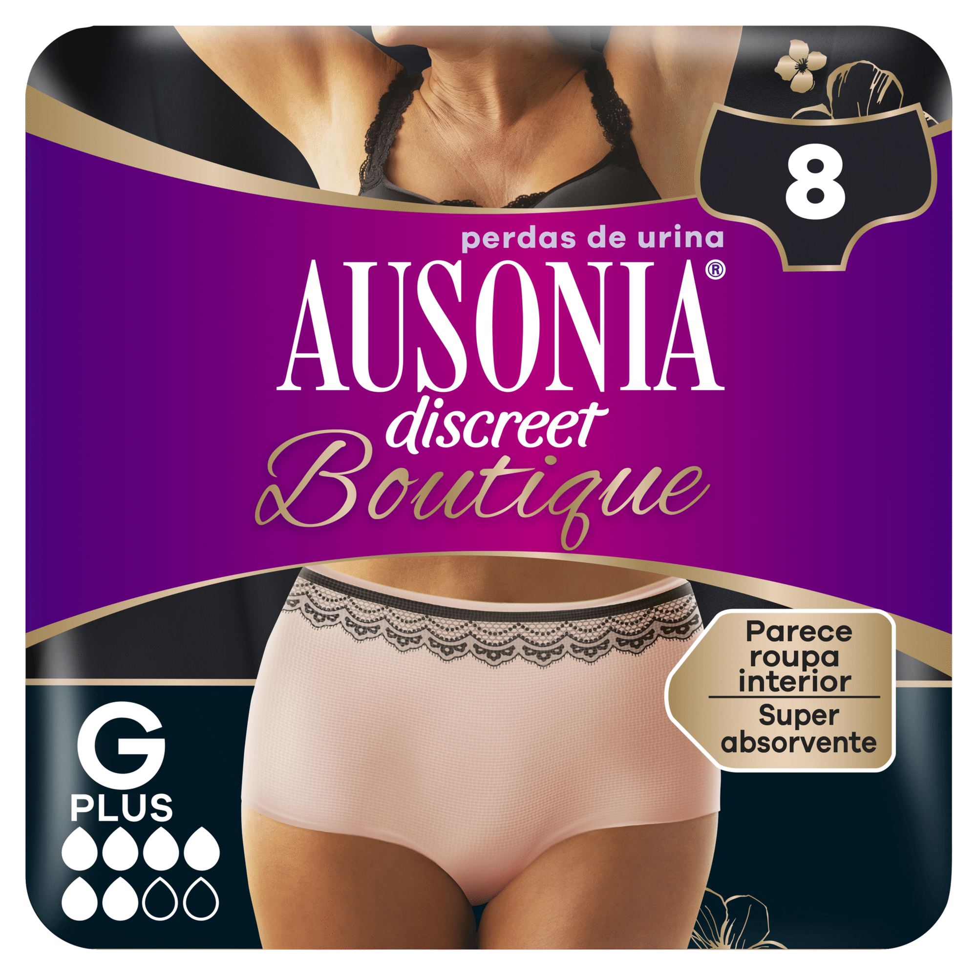 Cuecas Incontin&ecirc;ncia Discreet Boutique L