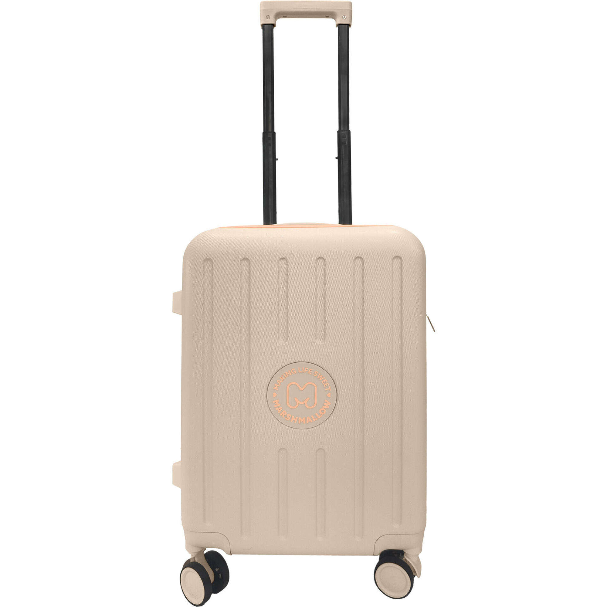 Mala de Cabine 4 Rodas Bege Marshmallow