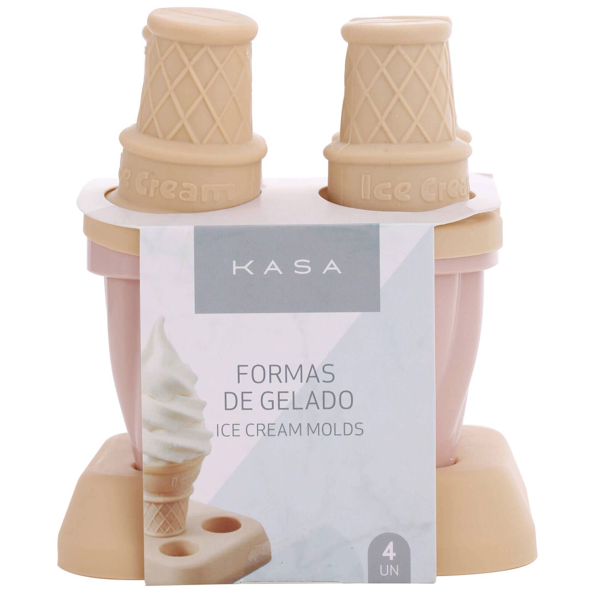 Conjunto 4 Formas Gelados Cream Kasa