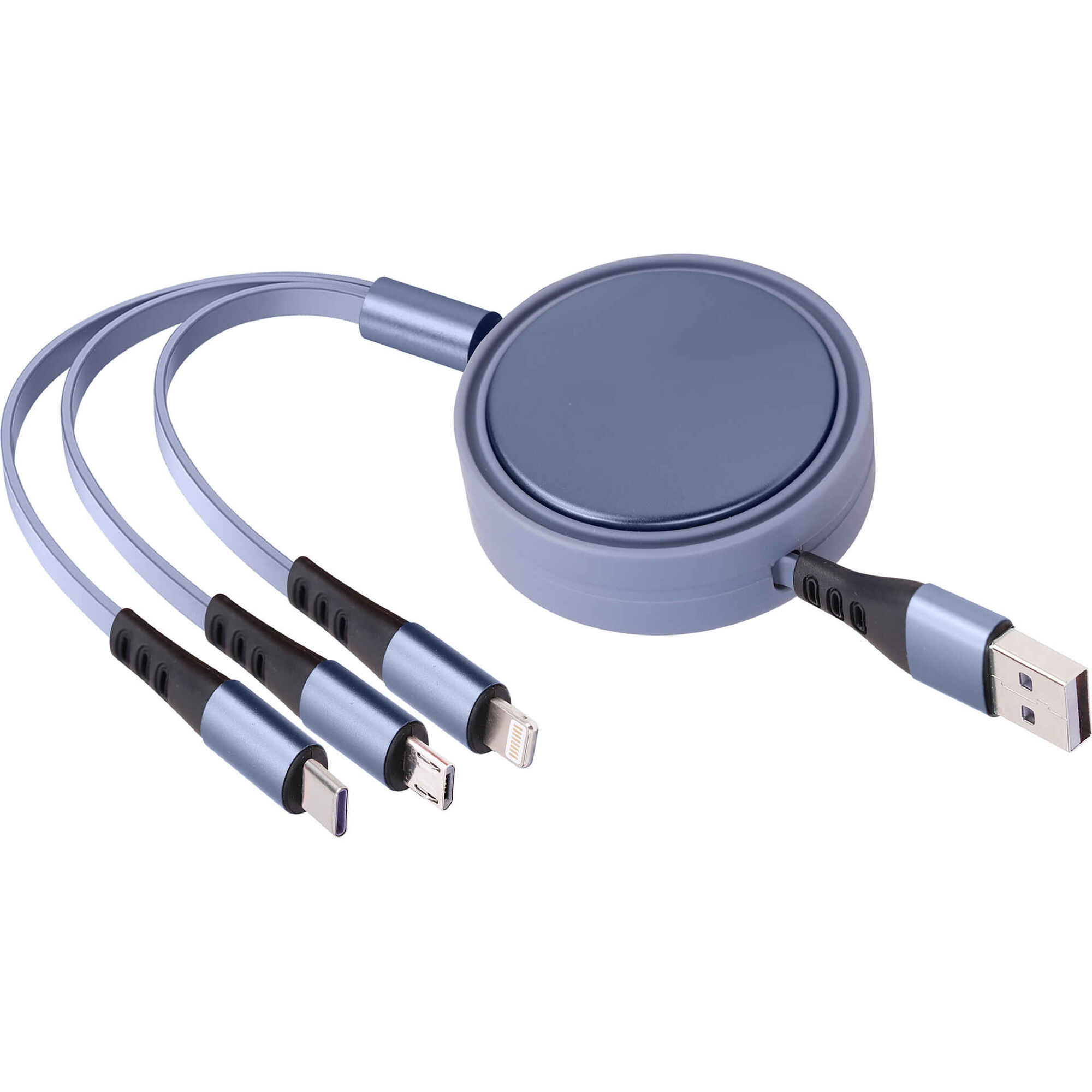 Cabos de Carregamento Retrátil 3 em 1