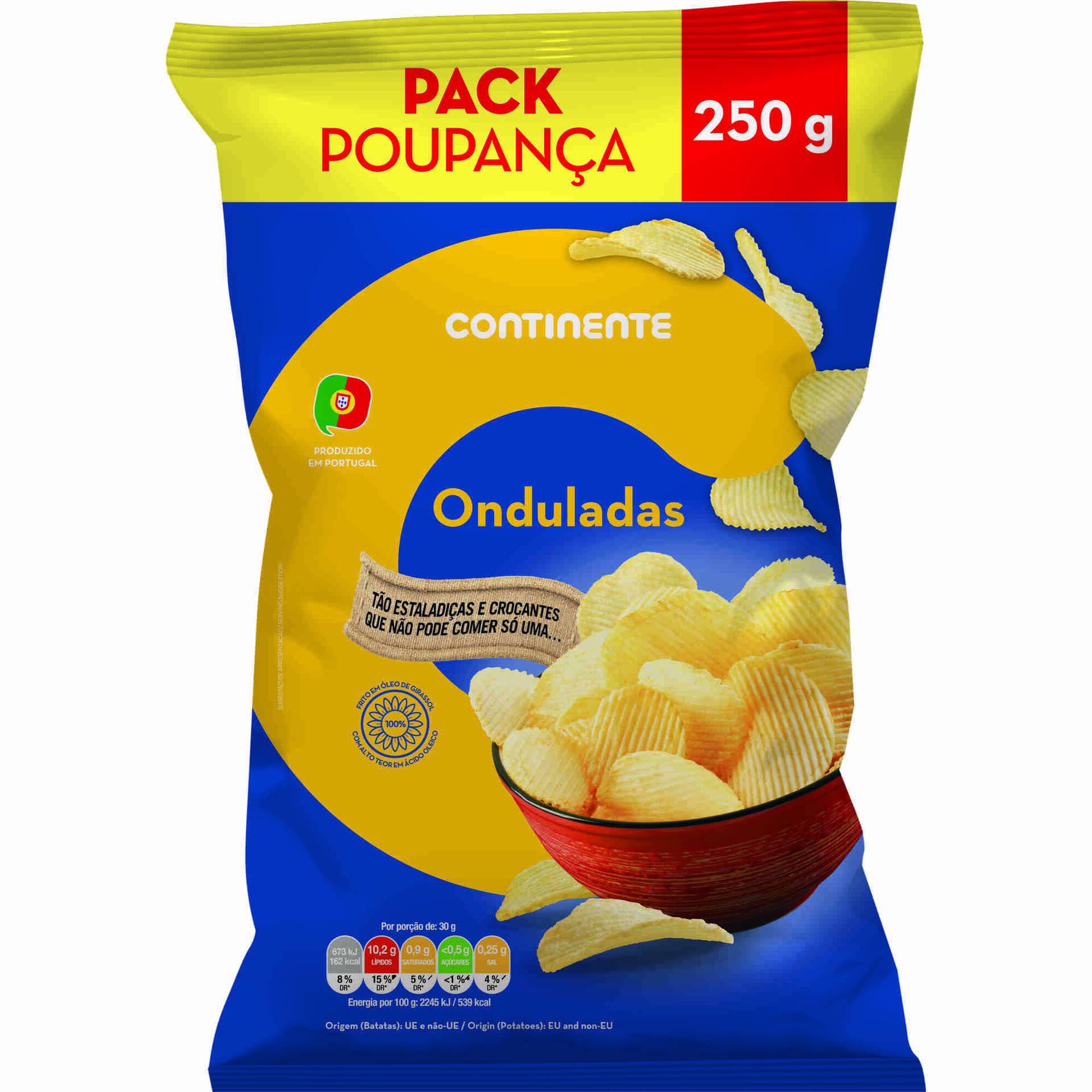 Batata Frita Ondulada Pack Poupan&ccedil;a Continente